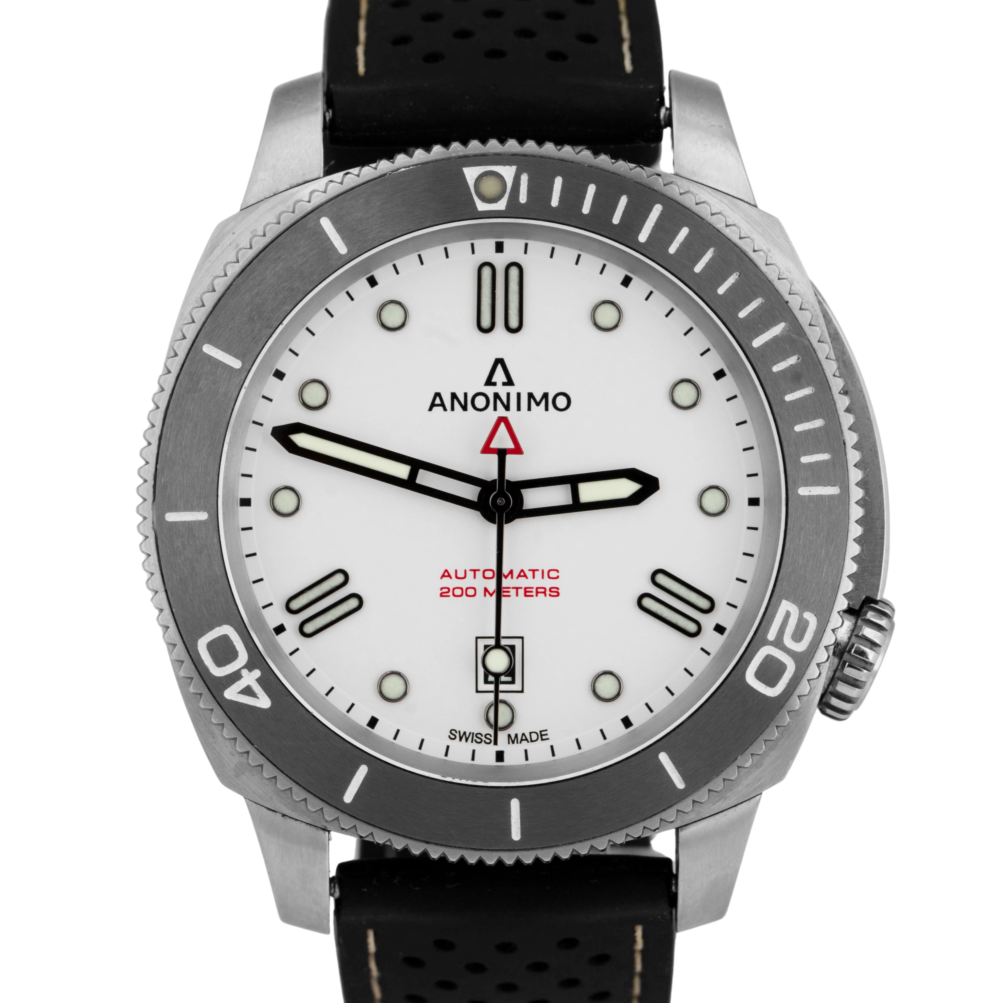 Anonimo Nautilo Automatic White 42mm Stainless Steel Watch AM-1002.05.003.A05