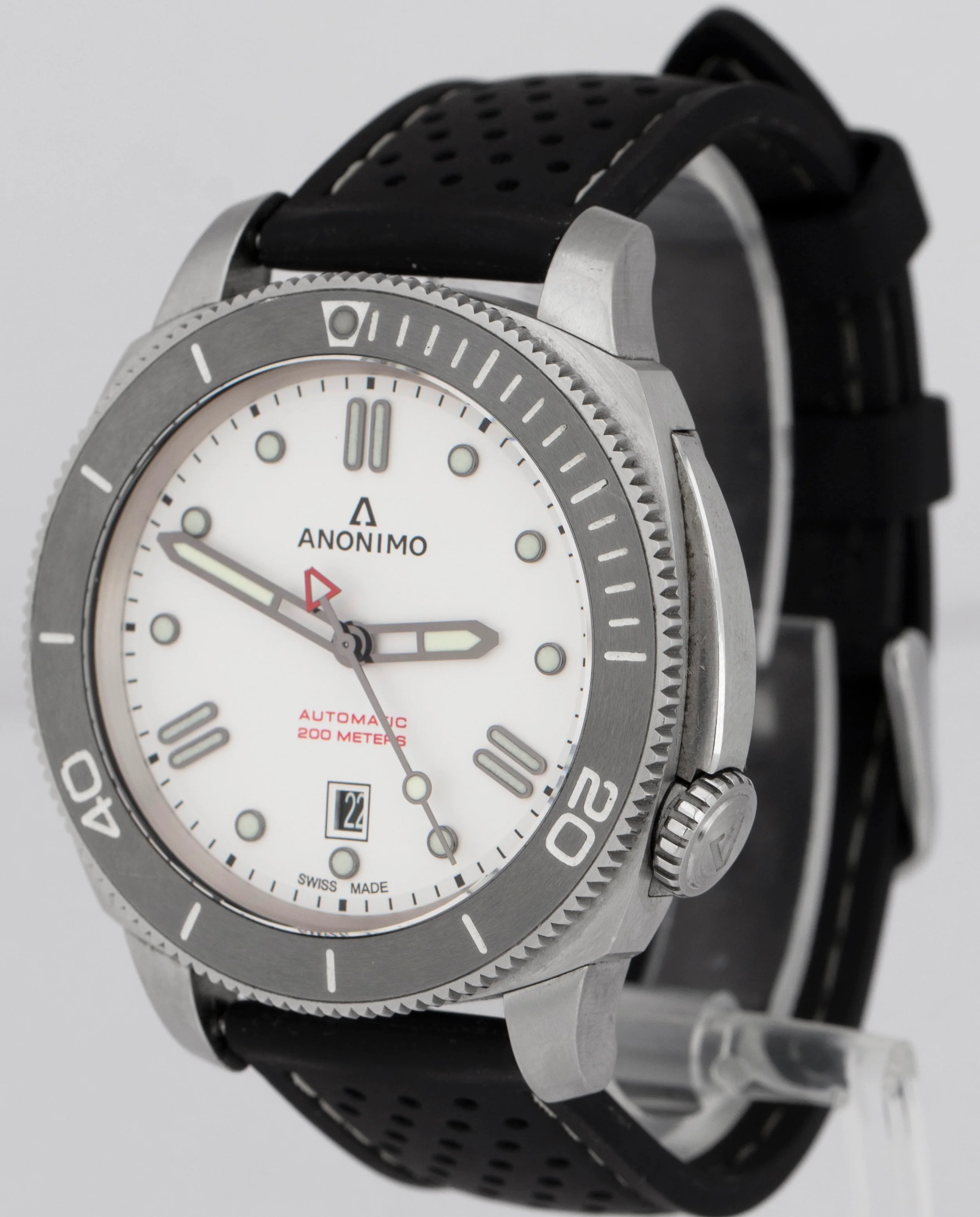 Anonimo Nautilo Automatic White 42mm Stainless Steel Watch AM-1002.05.003.A05 - Image 3