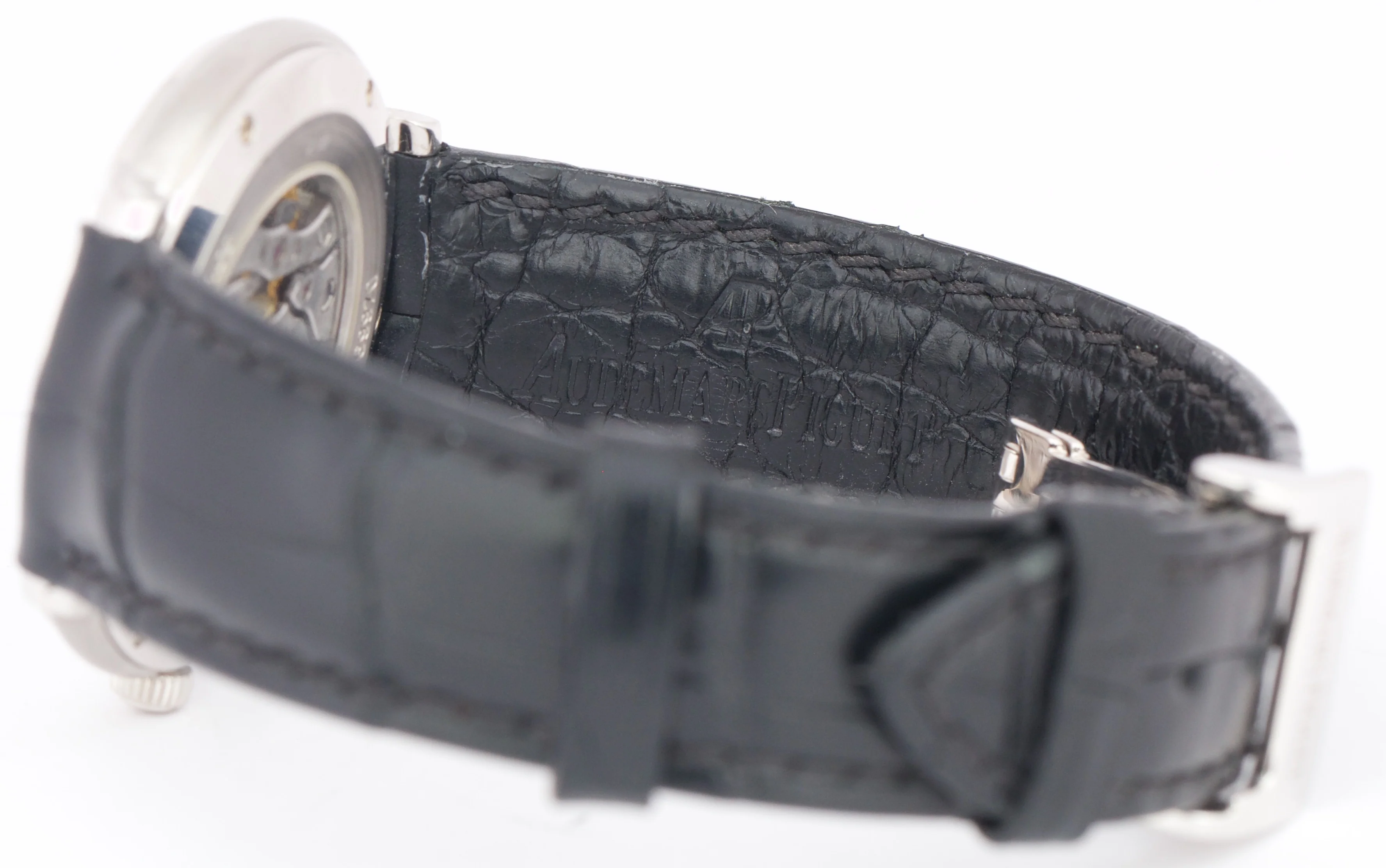 Audemars Piguet Jules BLUE 18K White Gold SMALL SECONDS Leather 36mm 15056BC - Image 7