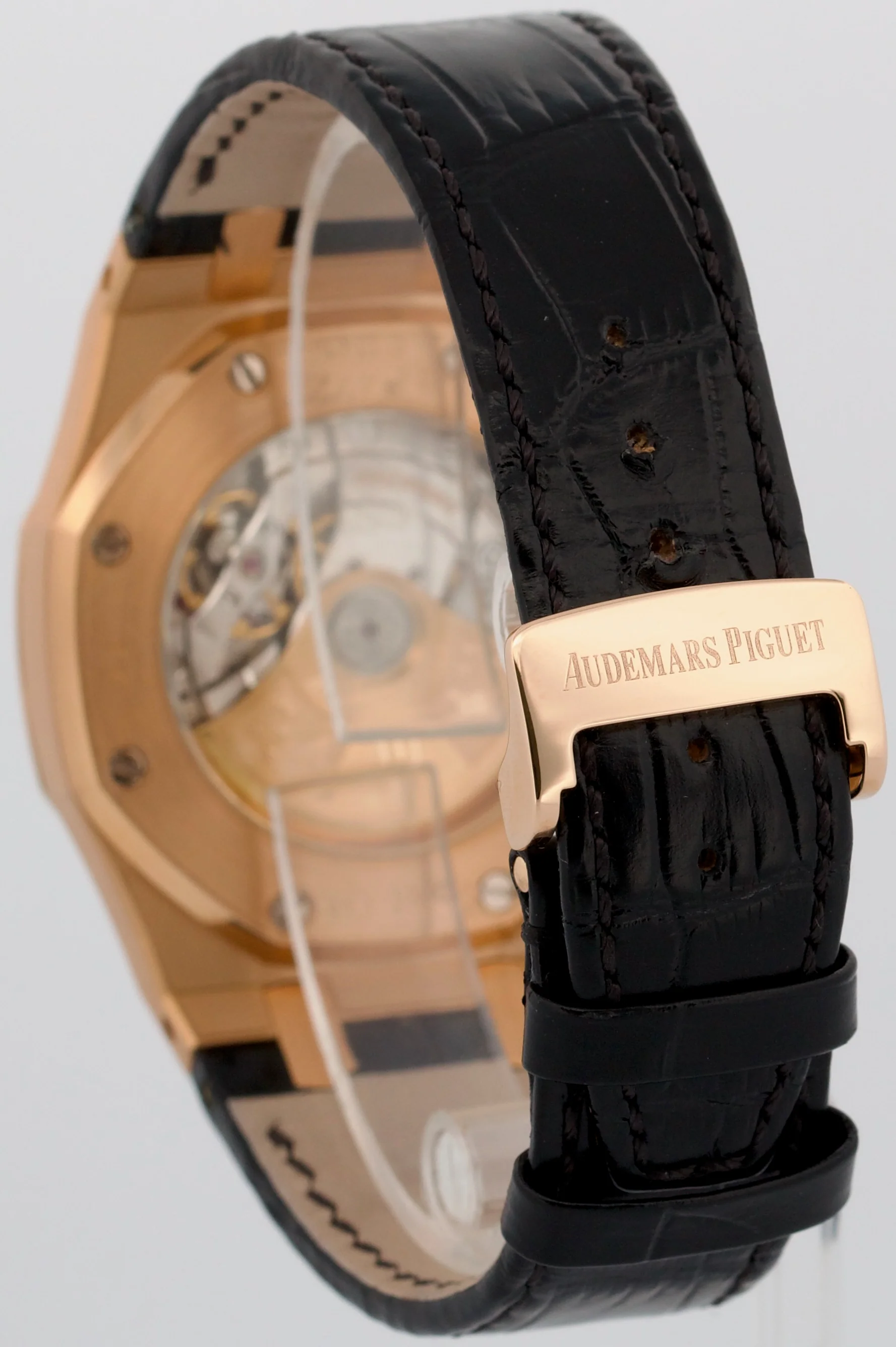 Audemars Piguet Royal Oak 18K Gold WHITE Leather 39mm 15300OR.OO.D088CR.02 BOX - Image 5