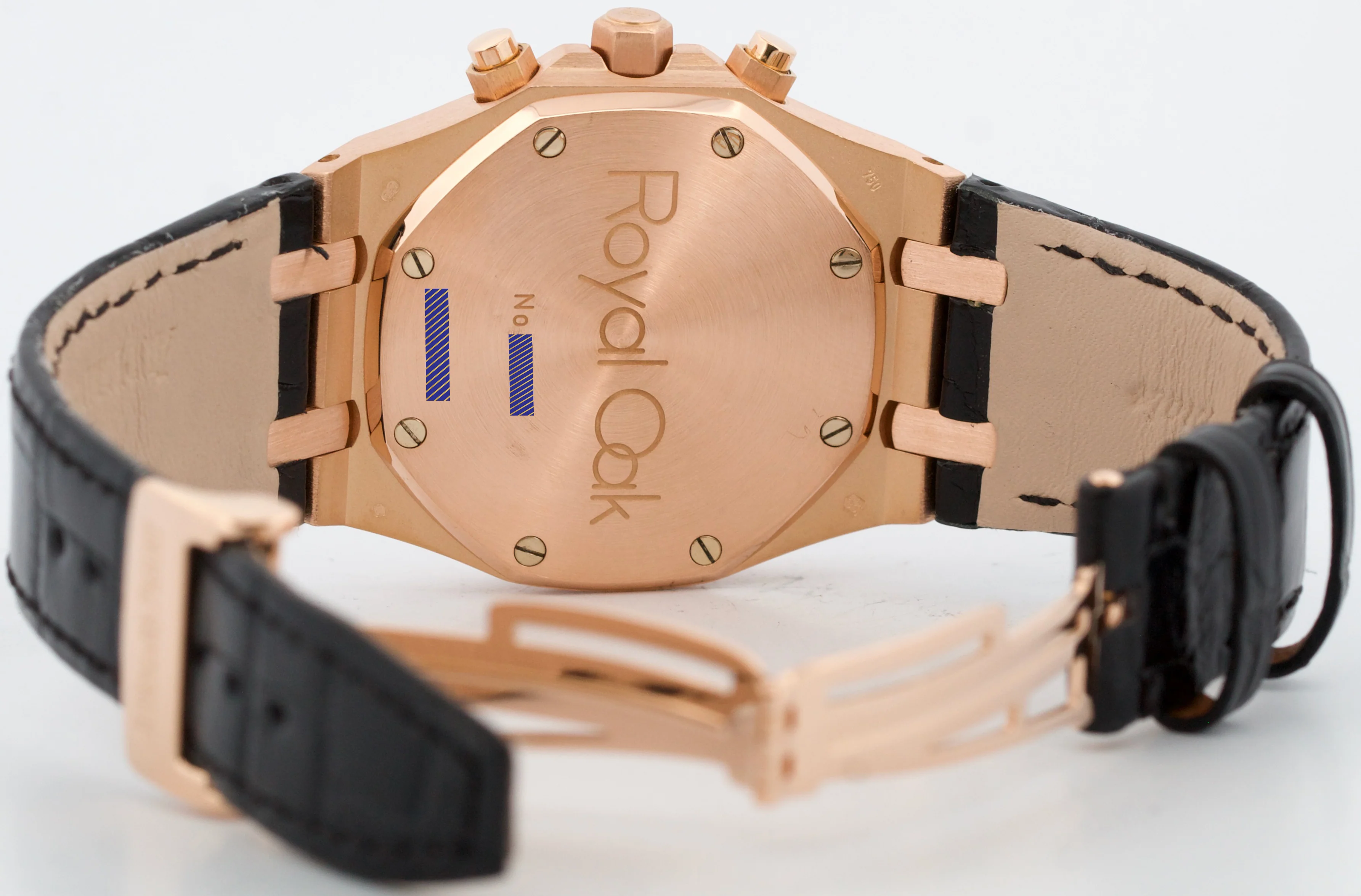 Audemars Piguet Royal Oak Chronograph WHITE 18k Rose Gold Leather 39mm 26022OR - Image 7