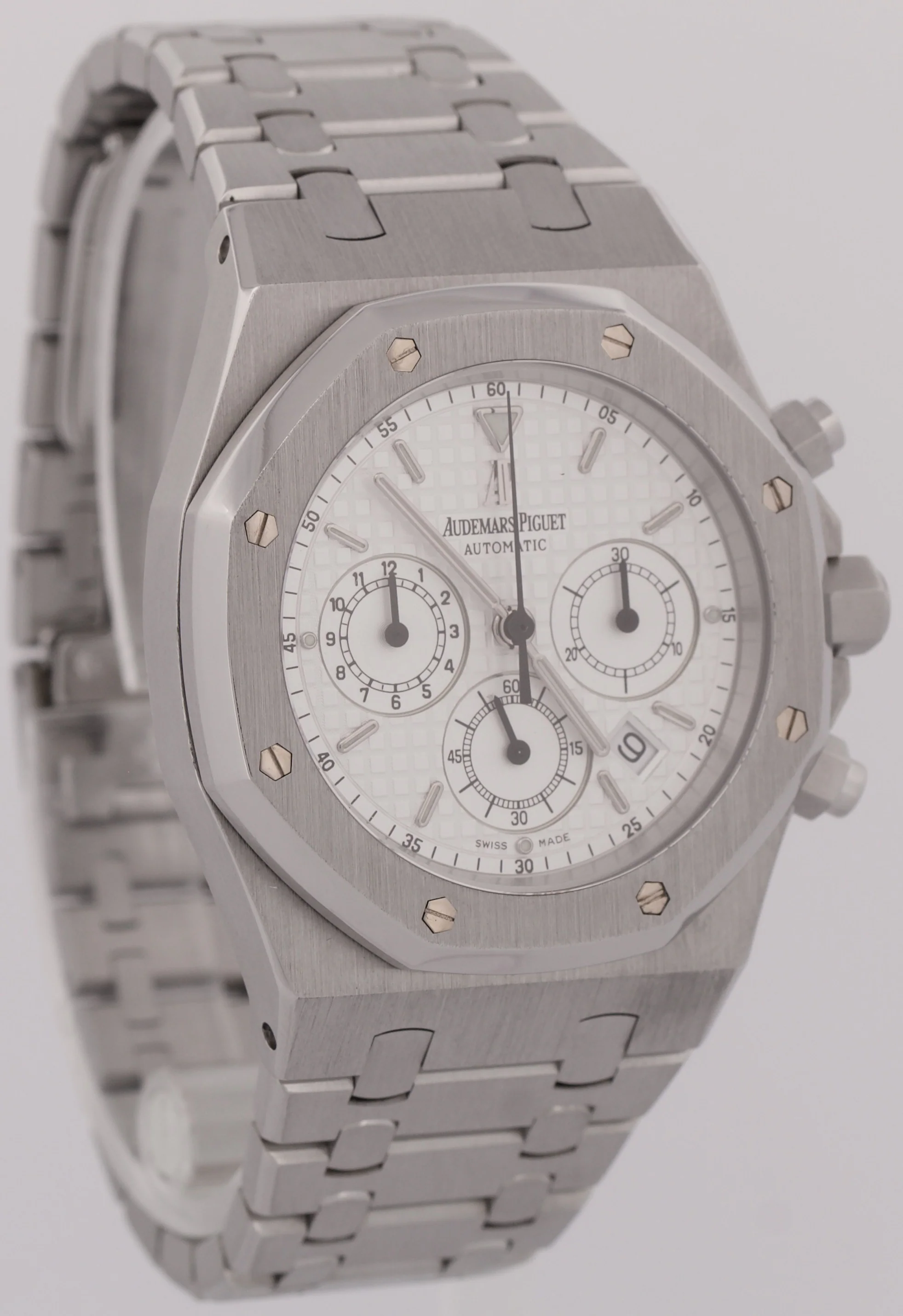 Audemars Piguet Royal Oak Chronograph WHITE 39mm Stainless Steel Watch 26300ST - Image 4