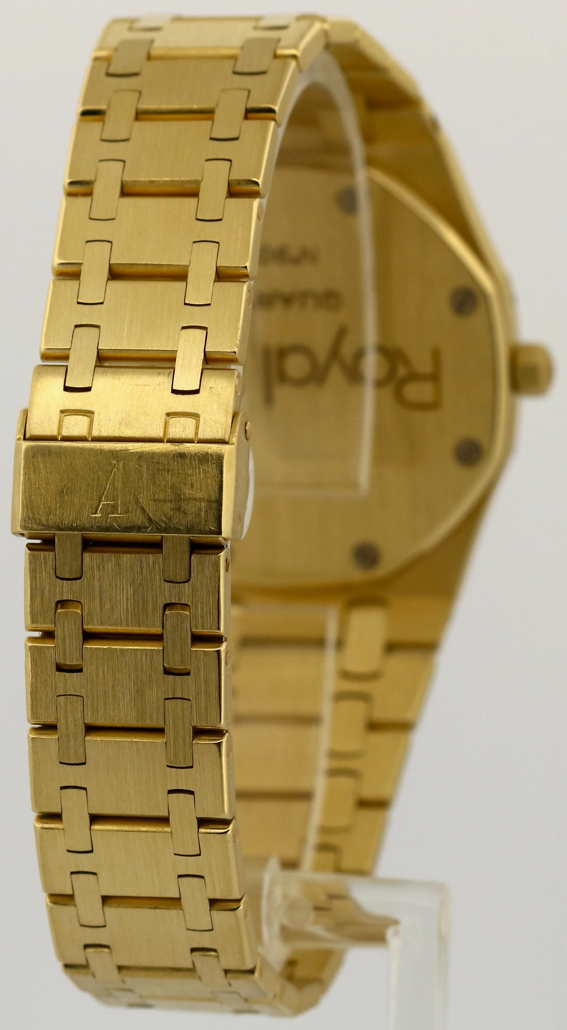 Audemars Piguet Royal Oak 35mm FACTORY CHAMPAGNE DIAMOND 18K Yellow Gold Watch - Image 6