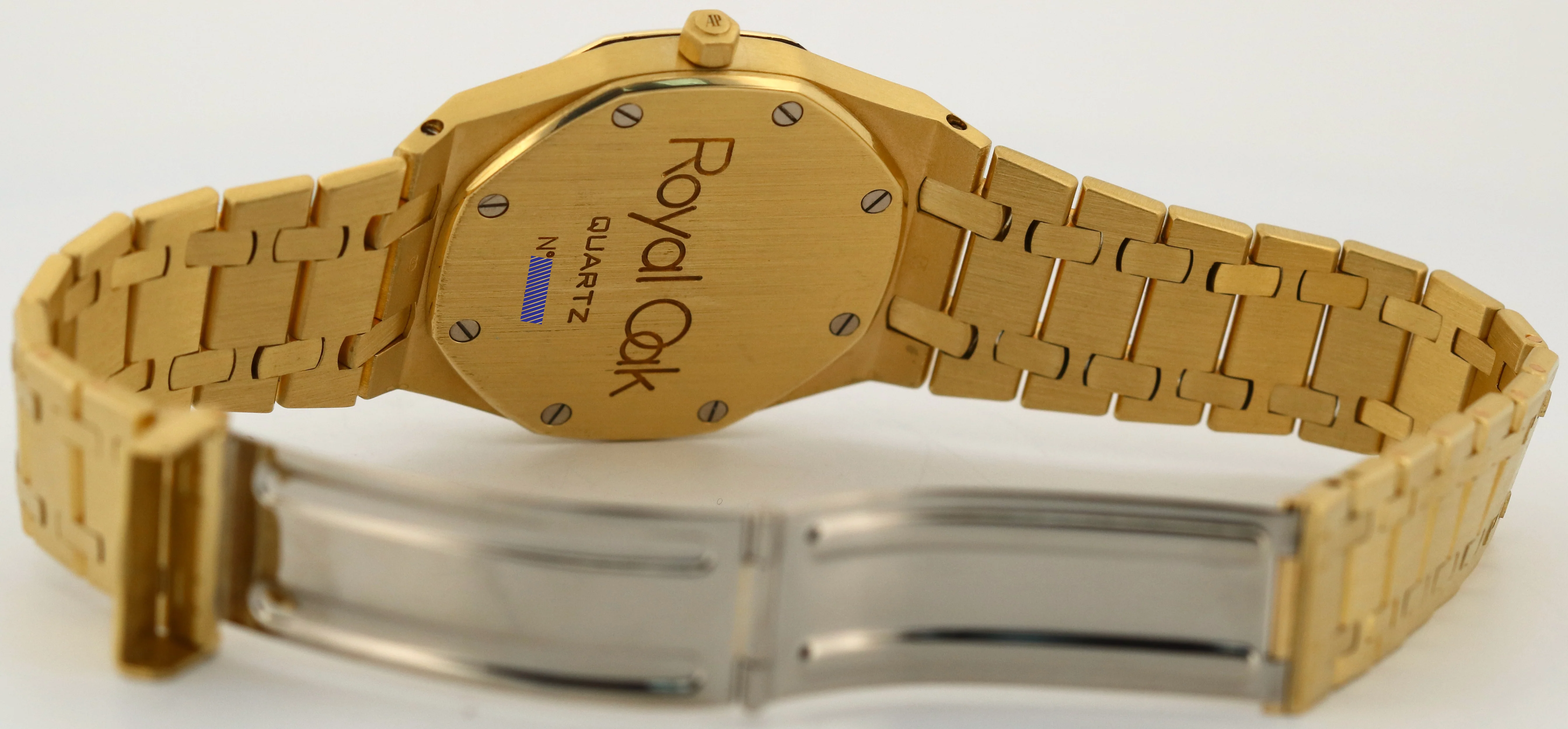 Audemars Piguet Royal Oak 35mm FACTORY CHAMPAGNE DIAMOND 18K Yellow Gold Watch - Image 9