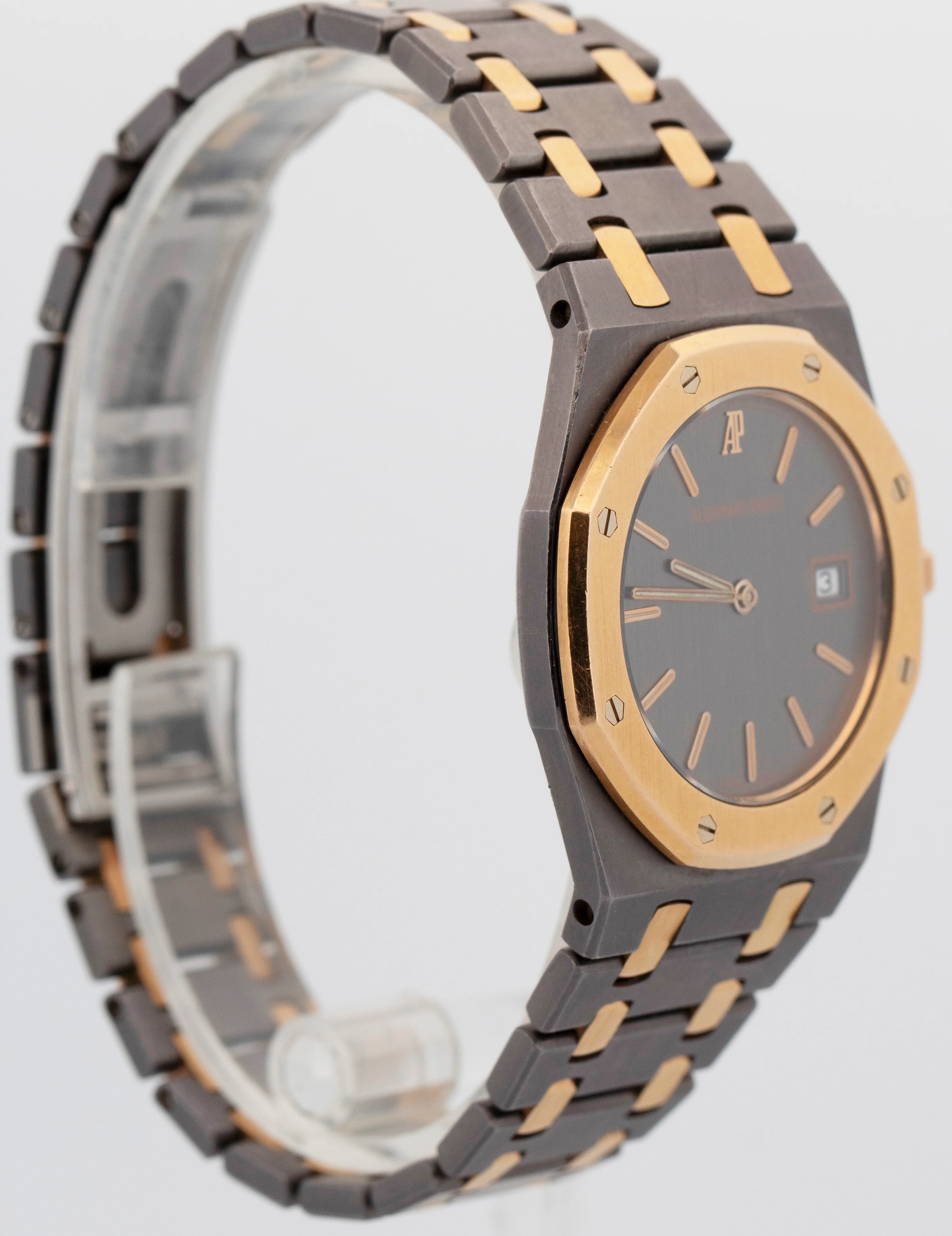 Audemars Piguet Royal Oak GRAY TANTALUM 18K Rose Gold Quartz 33mm 56175TR Watch - Image 5