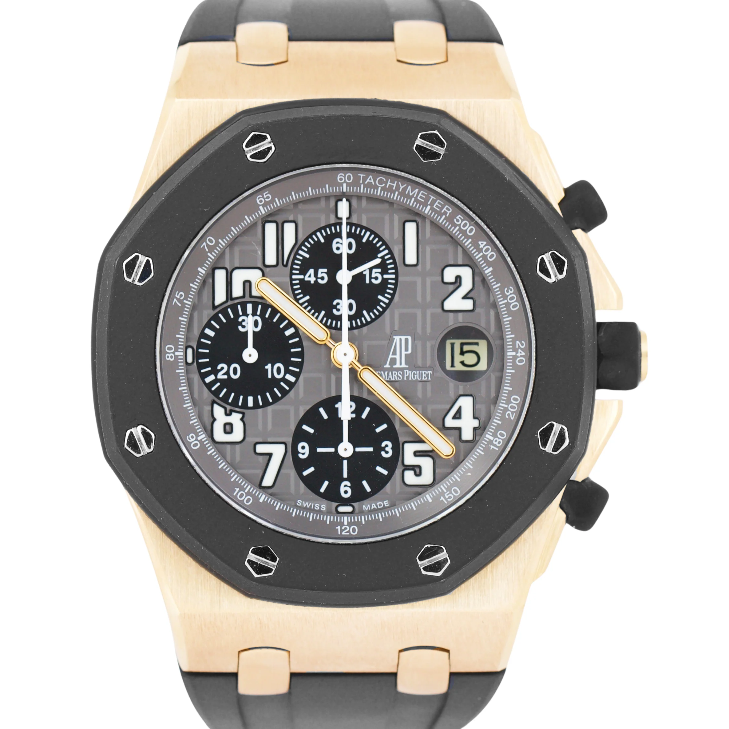 Audemars Piguet Royal Oak Offshore 18K ROSE GOLD Gray Chronograph 42mm 25940OK