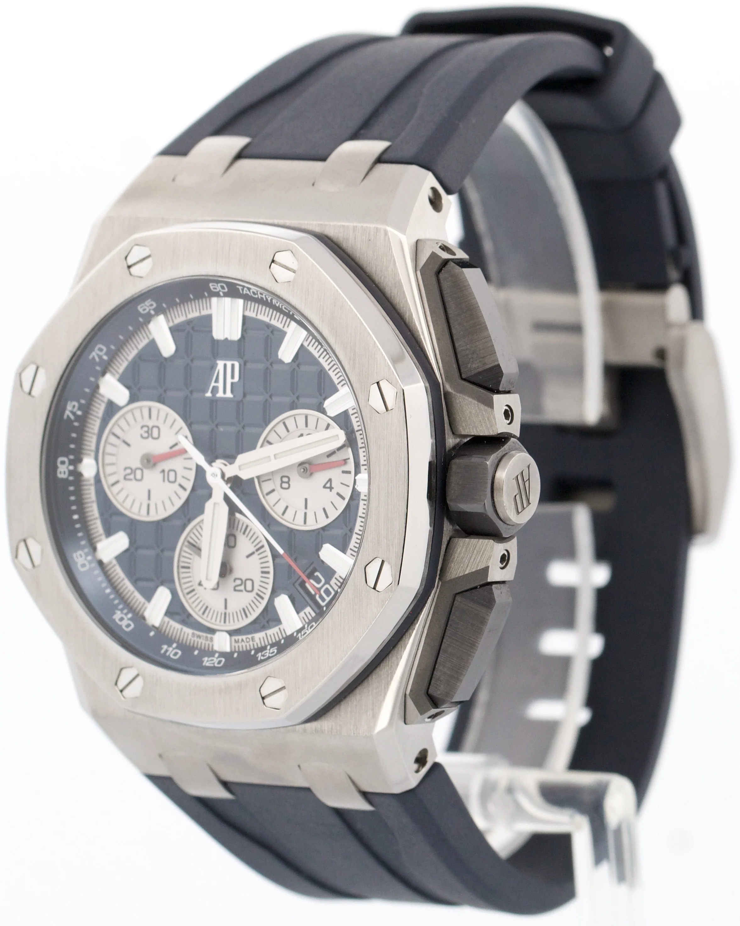 Audemars Piguet Royal Oak Offshore Chronograph BLUE Titanium Rubber 43mm 26420TI - Image 3