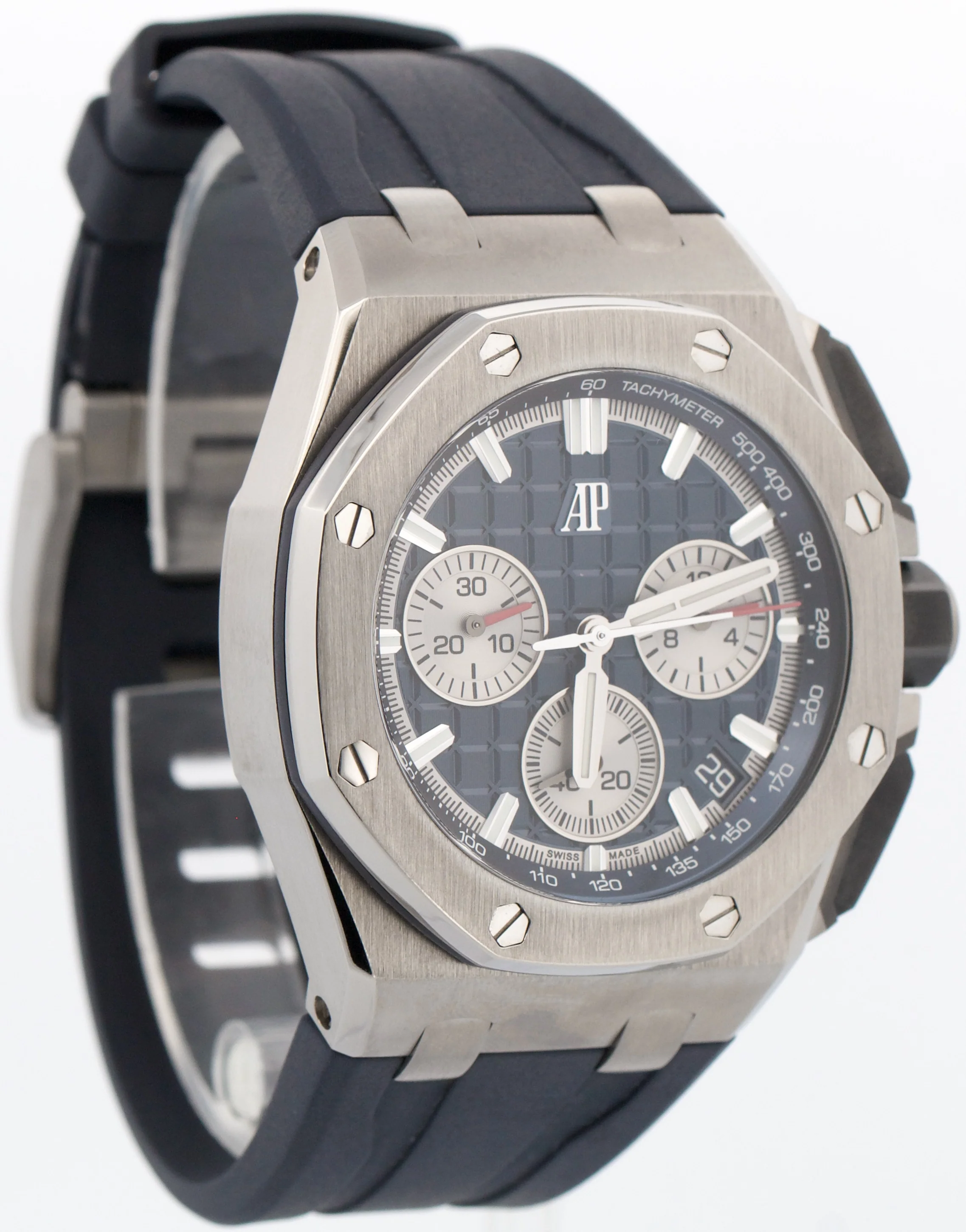 Audemars Piguet Royal Oak Offshore Chronograph BLUE Titanium Rubber 43mm 26420TI - Image 4