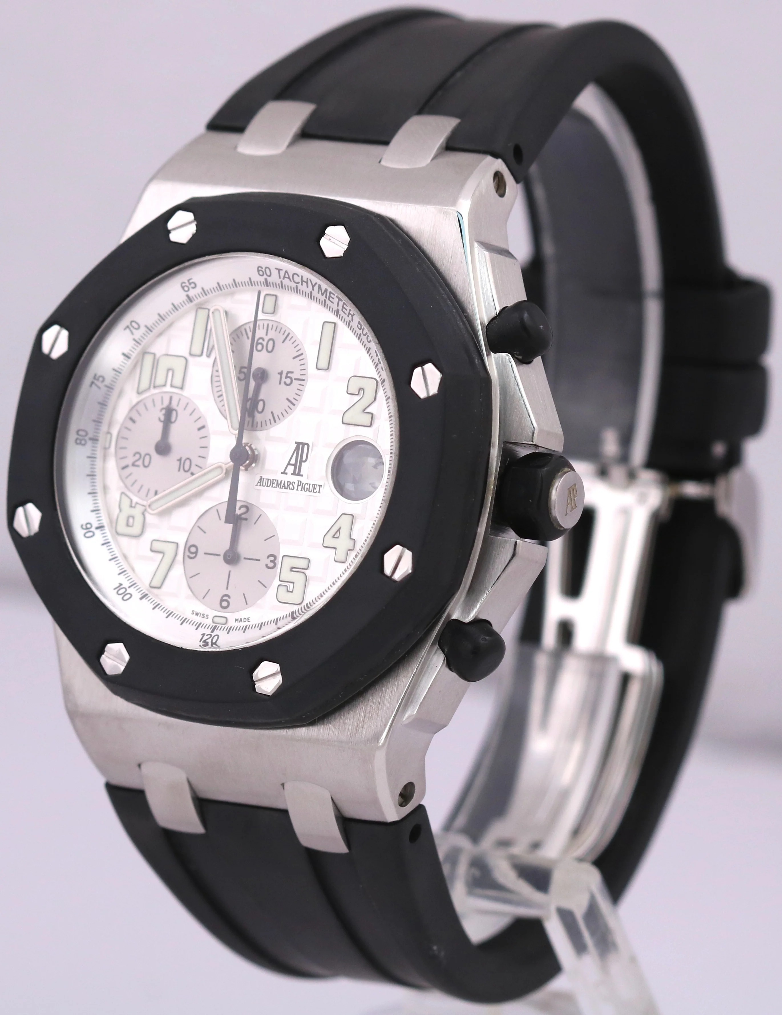 Audemars Piguet Royal Oak Offshore Chronograph Steel White 42mm Rubber 25940SK - Image 3