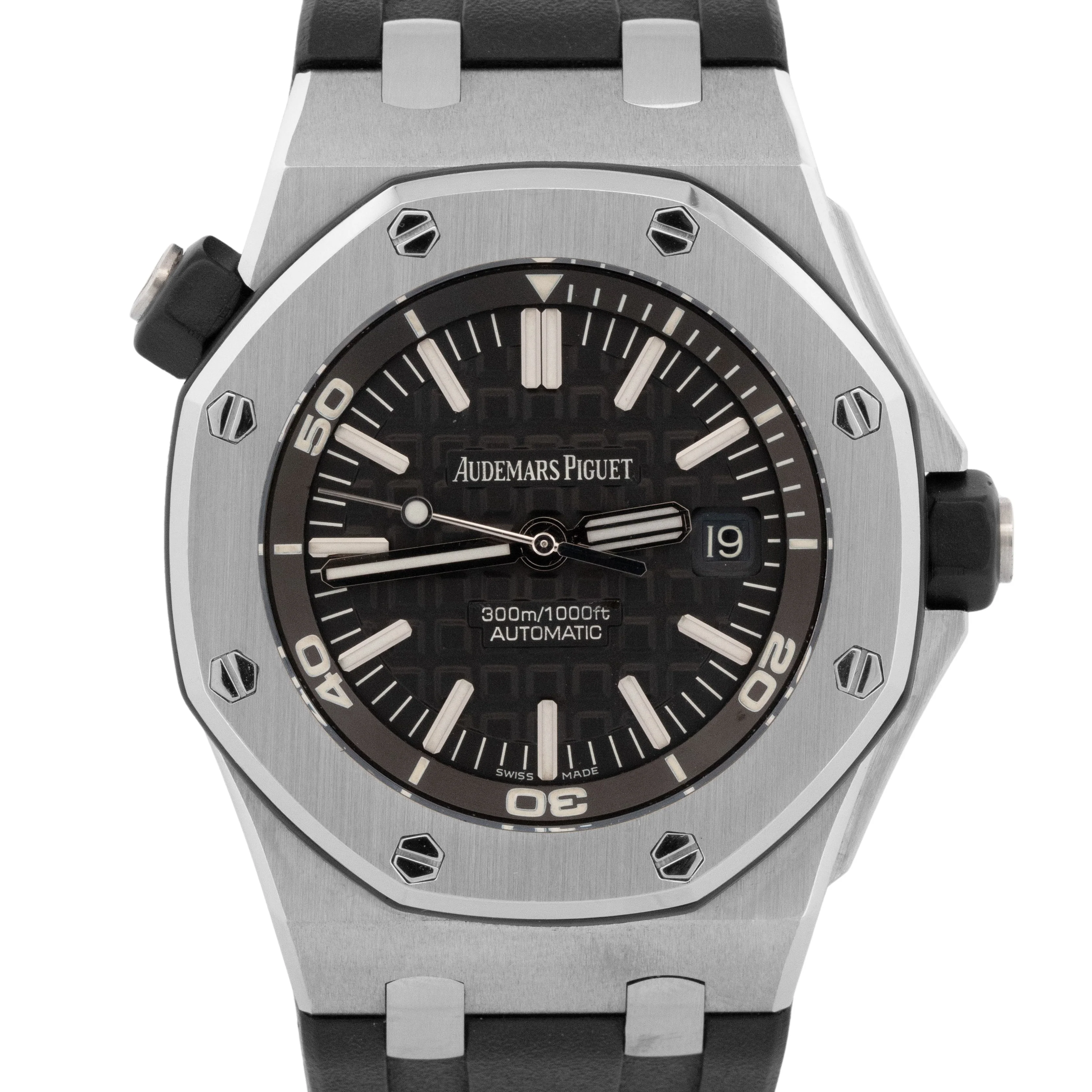 Audemars Piguet Royal Oak Offshore Diver 15703ST 42mm Steel Rubber Date Watch