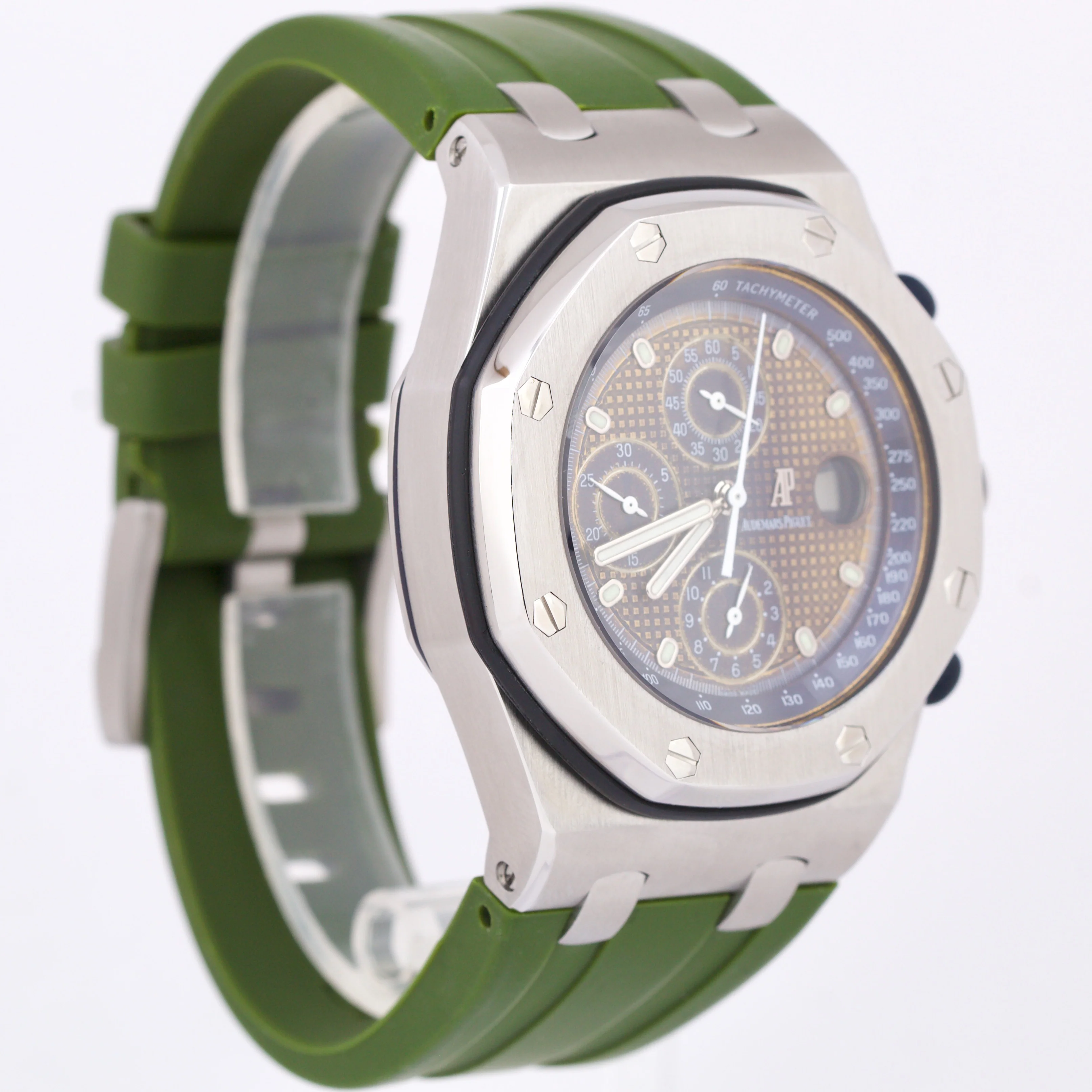 Audemars Piguet Royal Oak Offshore Green Blue TROPICAL BEAST 42mm 25721ST Watch - Image 3