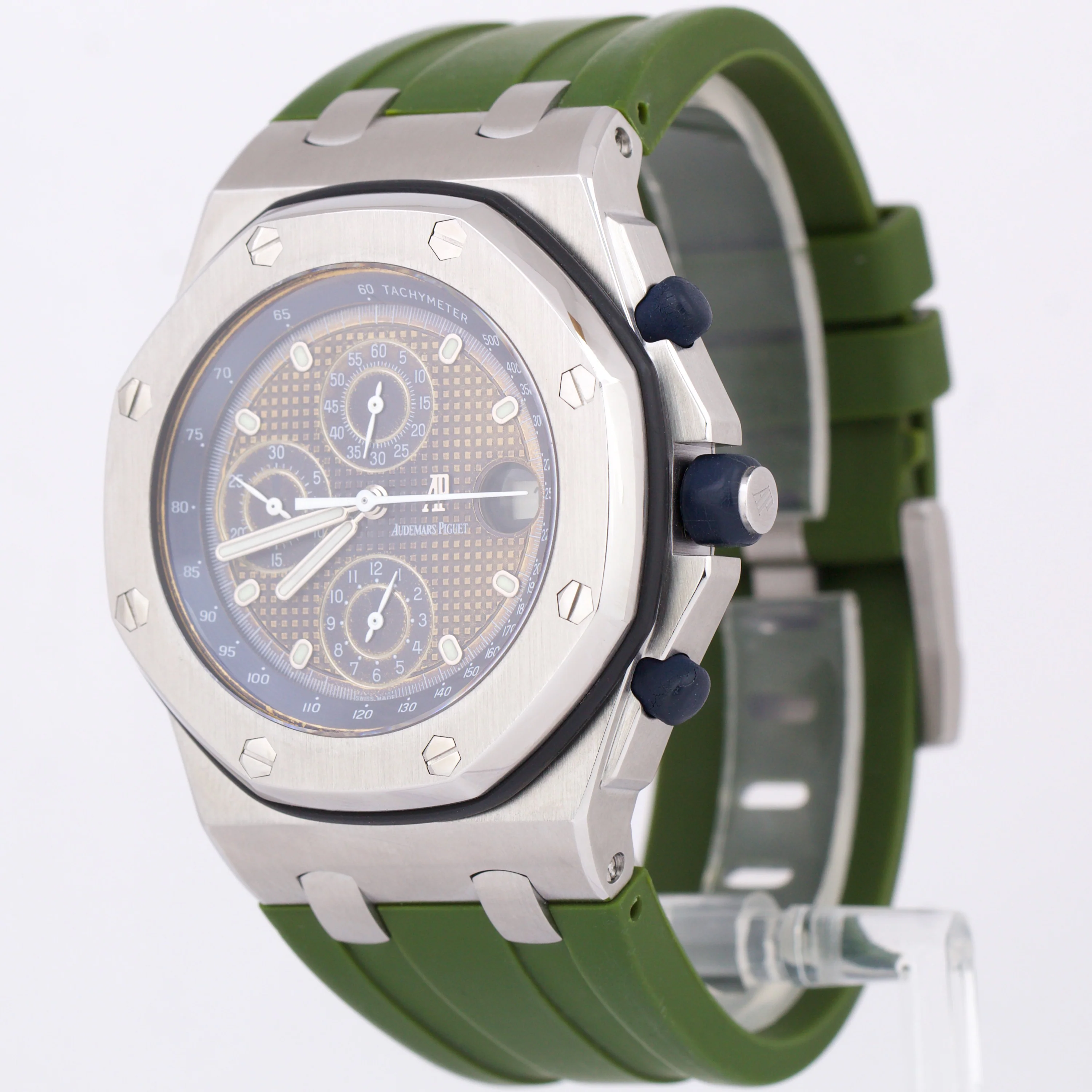 Audemars Piguet Royal Oak Offshore Green Blue TROPICAL BEAST 42mm 25721ST Watch - Image 4