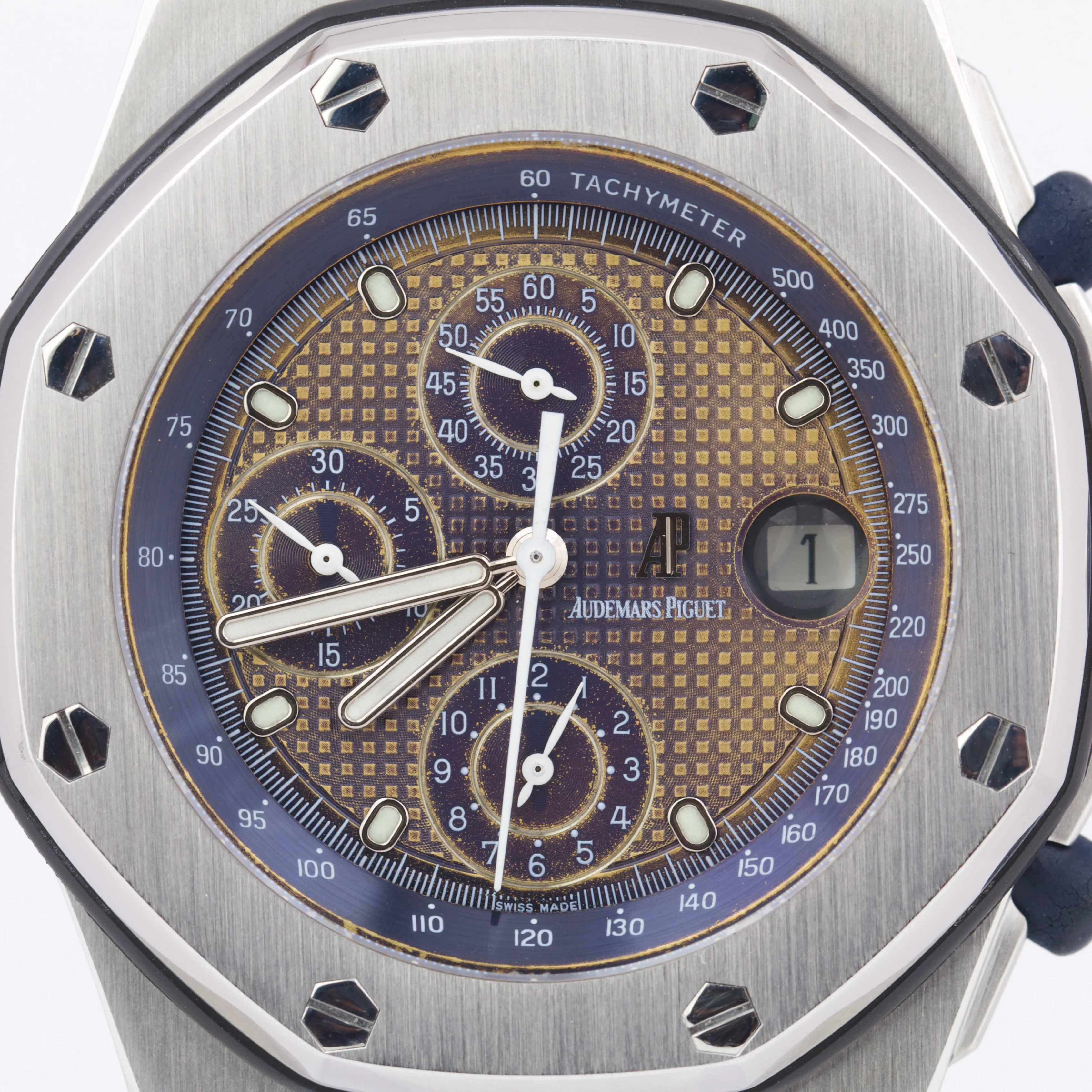 Audemars Piguet Royal Oak Offshore Green Blue TROPICAL BEAST 42mm 25721ST Watch - Image 7