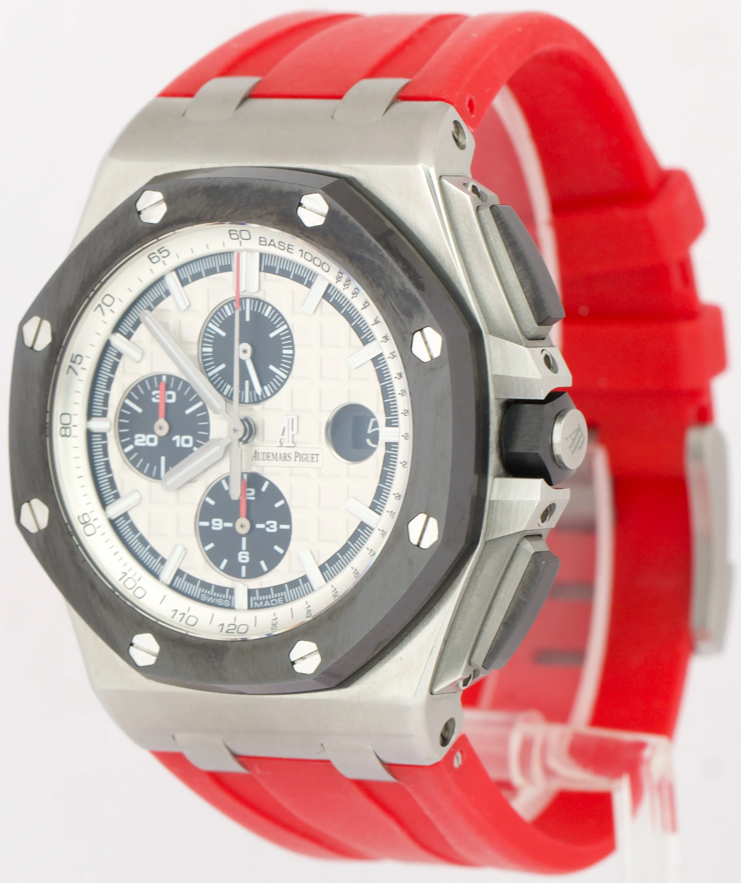 Audemars Piguet Royal Oak Offshore PANDA White Red Rubber Stainless 44mm 26400SO - Image 4