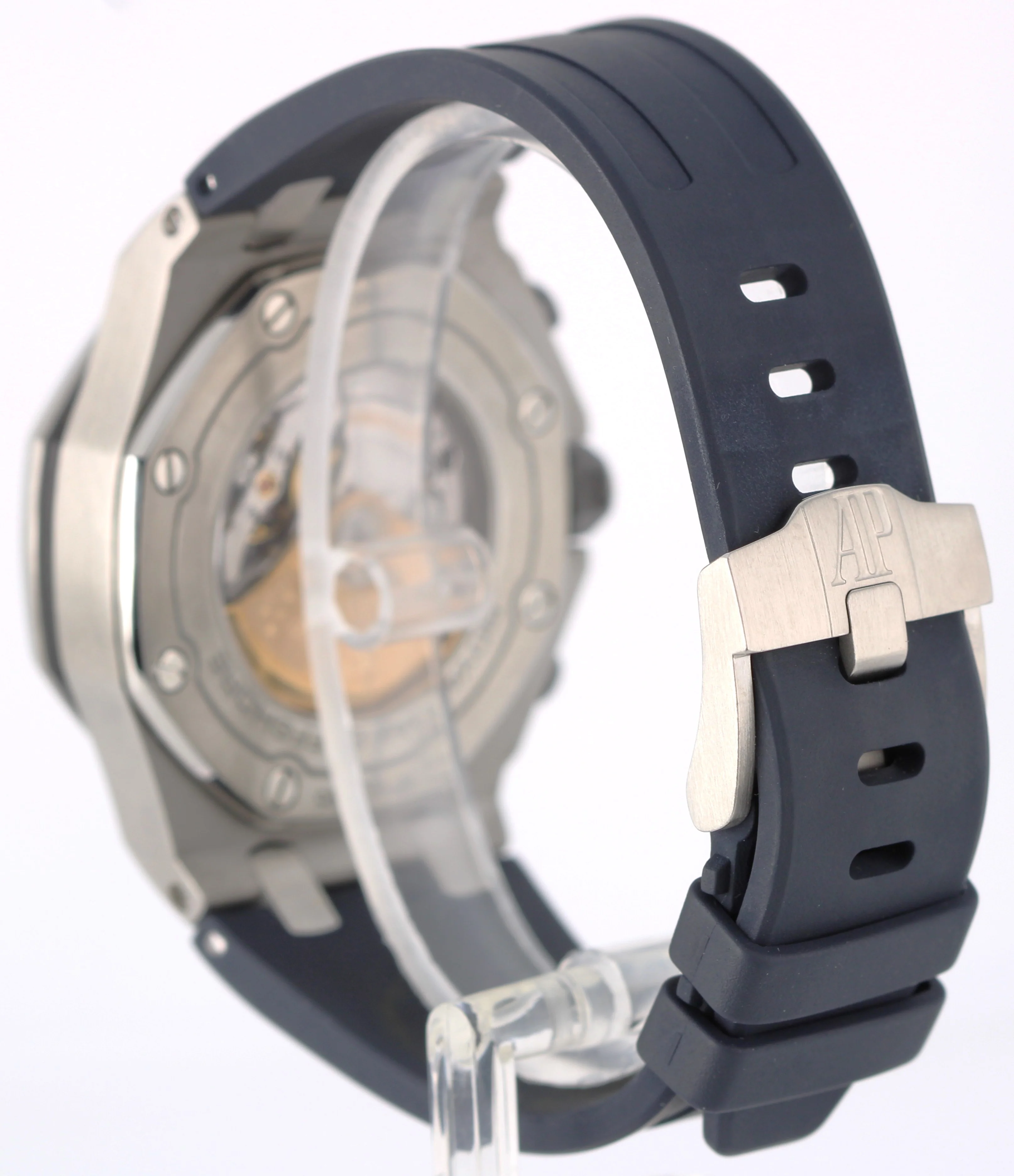 Audemars Piguet Royal Oak Offshore Steel Navy Blue Orange 42mm 26470ST Watch - Image 5