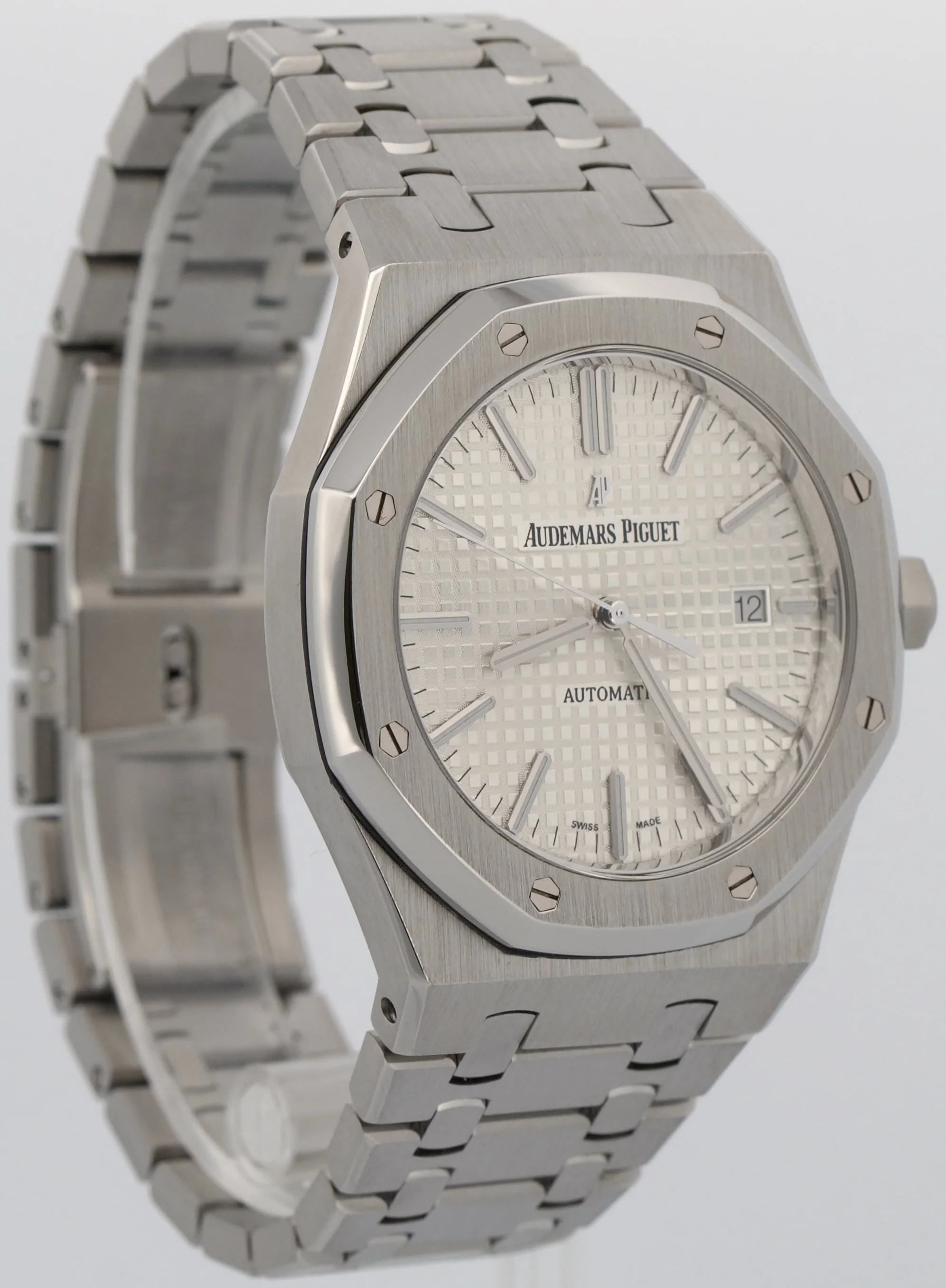Audemars Piguet Royal Oak WHITE Stainless Steel 41mm Watch 15400ST.OO.1220ST.02 - Image 4