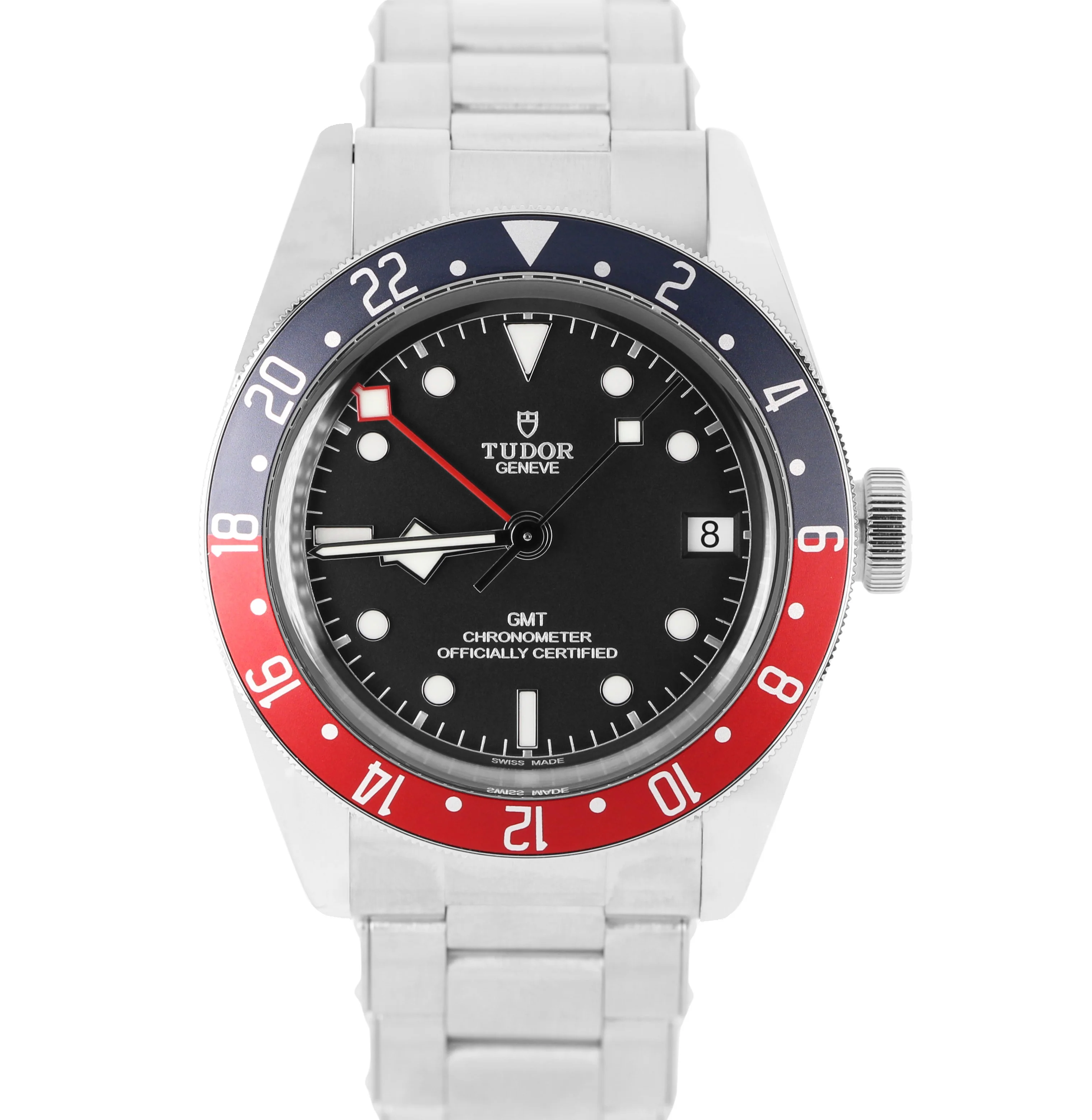 AUG. 2025 PAPERS Tudor Black Bay GMT PEPSI Steel Black 41mm 79830RB Watch BOX