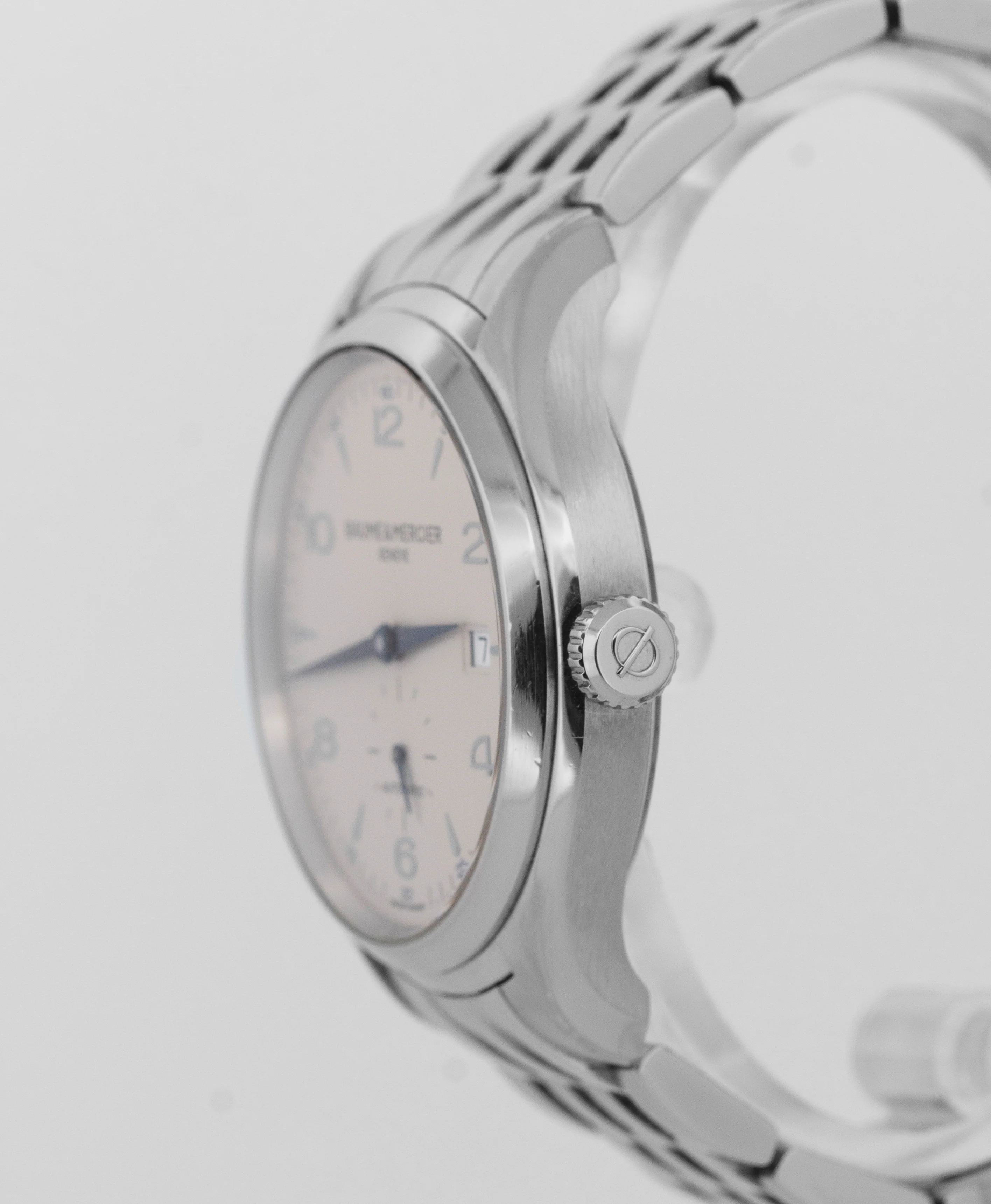 Baume & Mercier Clifton Stainless Steel Silver 41mm Automatic Date Watch 65717 - Image 3