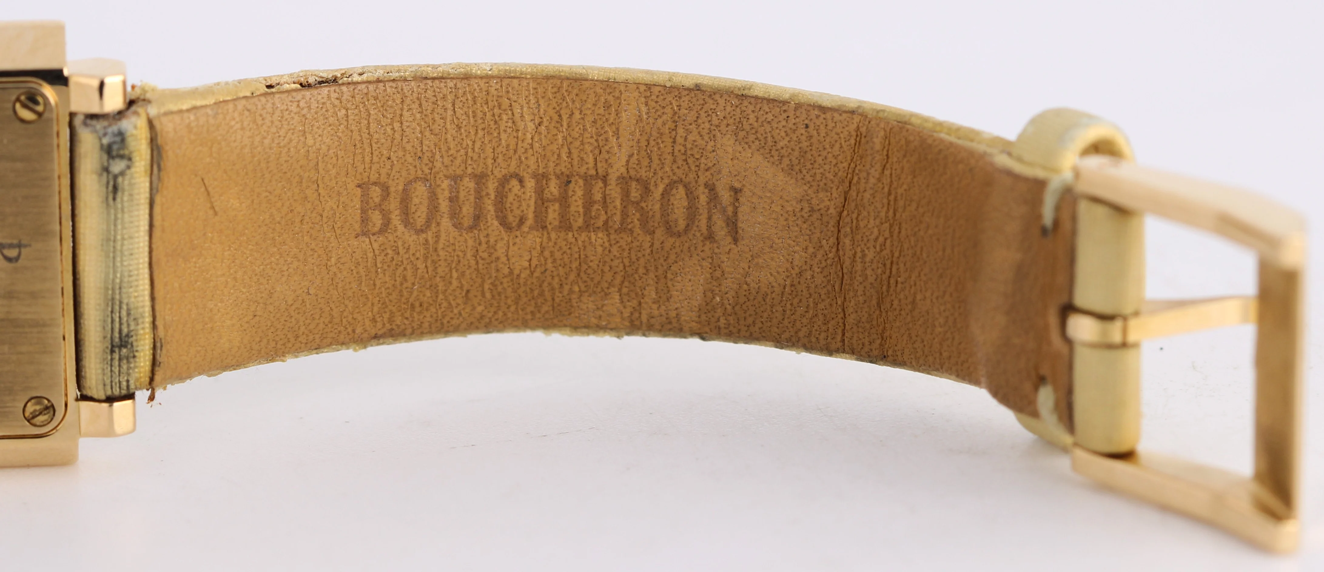 Boucheron Carree PAPERS 18k Gold YELLOW DIAMOND Mother of Pearl AJ410452 BOX - Image 10