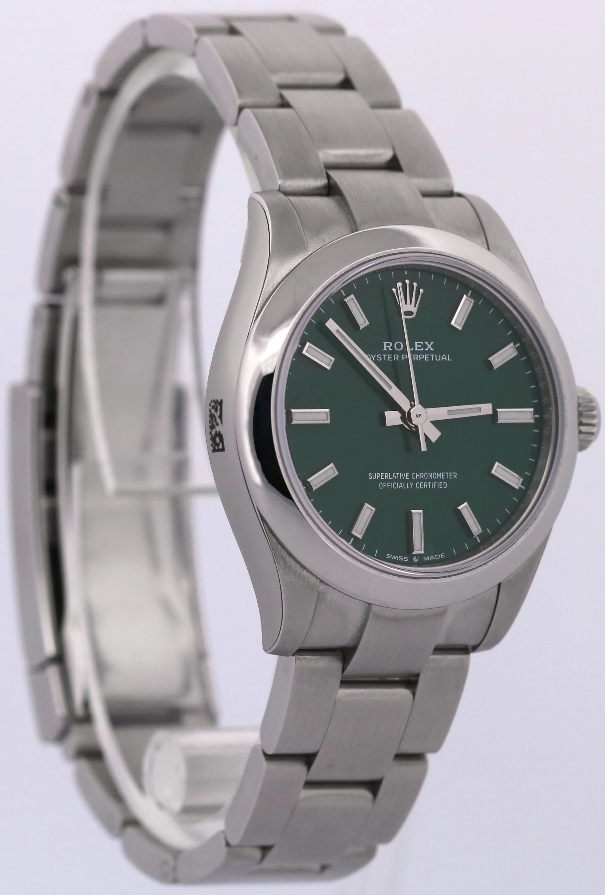 BRAND NEW 2024 PAPERS Rolex Oyster Perpetual GREEN Steel 31mm 277200 Watch BOX - Image 4