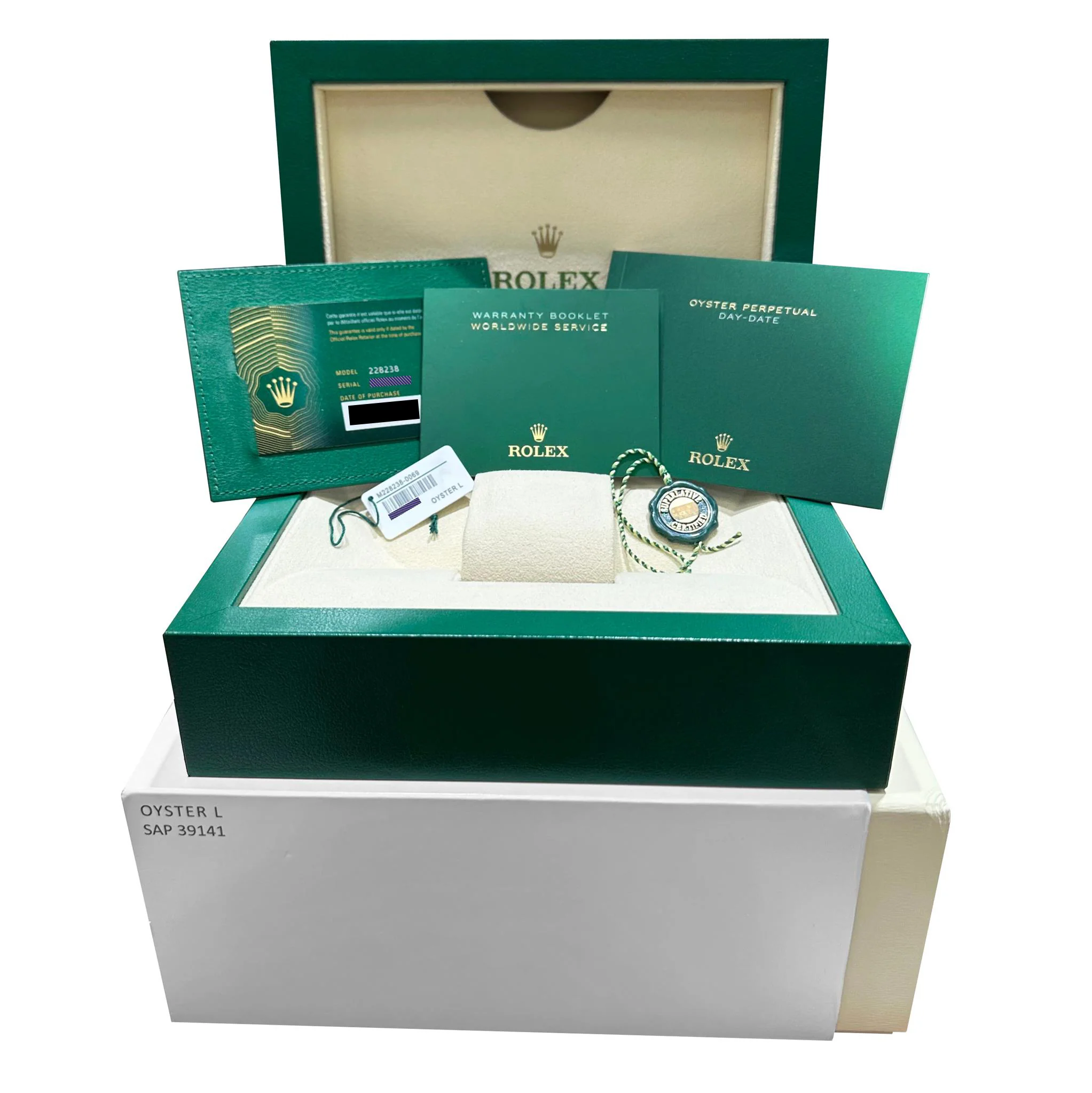 BRAND NEW 2025 Rolex Day-Date President 40mm GREEN OMBRE 18K Gold 228238 BOX - Image 2