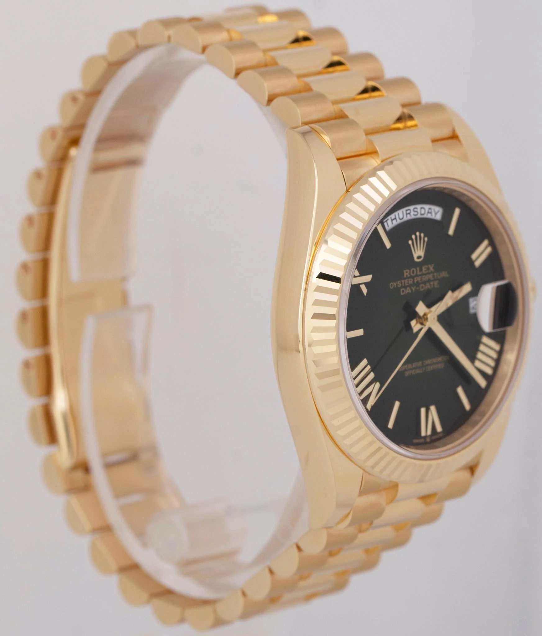 BRAND NEW 2025 Rolex Day-Date President 40mm GREEN OMBRE 18K Gold 228238 BOX - Image 4