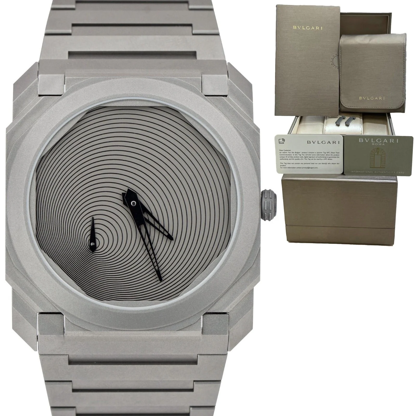 BRAND NEW Bulgari BVLGARI Octo Finissimo 40 Titanium Tadao Ando 103245 Watch B+P - Image 10
