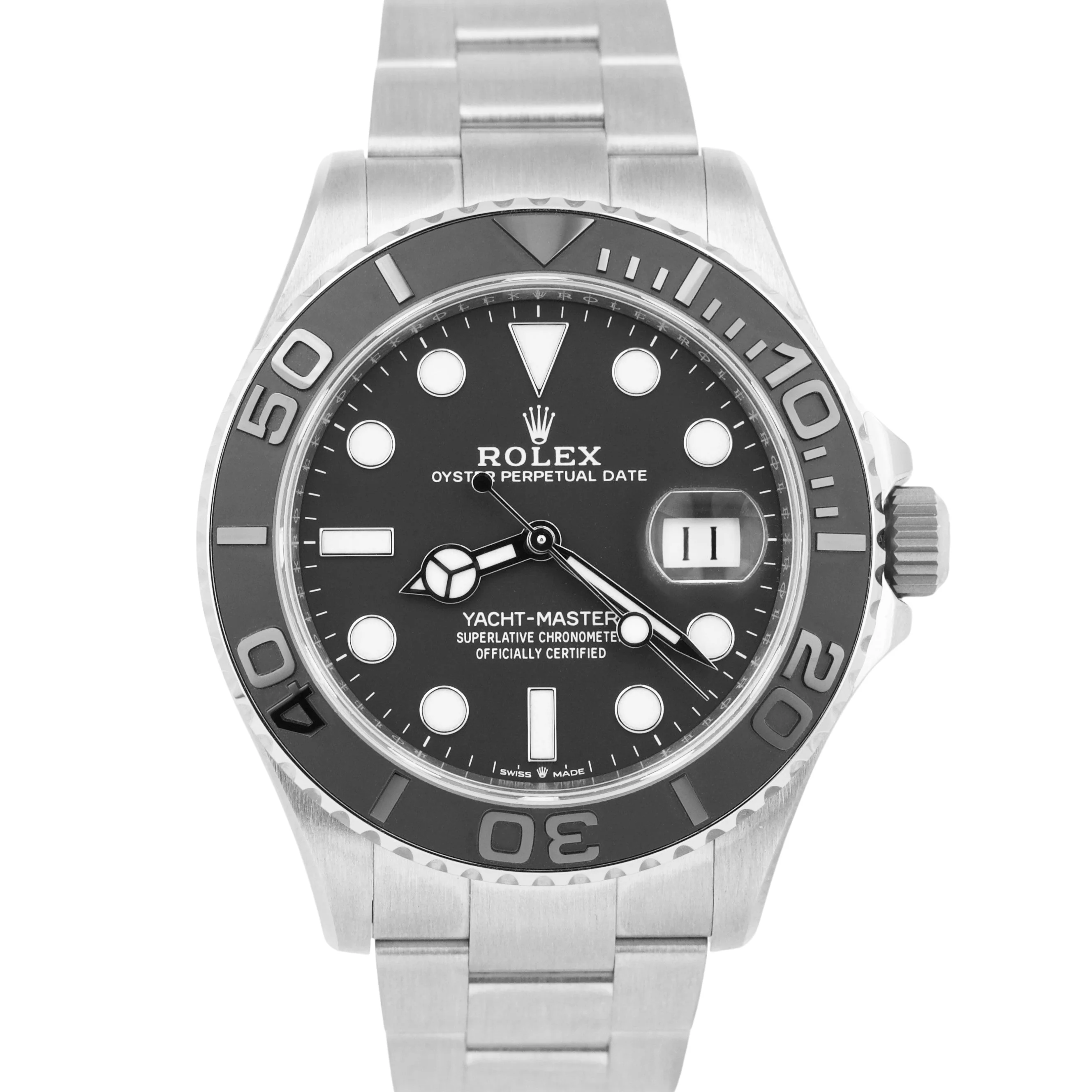 BRAND NEW MAR. 2025 PAPERS Rolex Yacht-Master TITANIUM Ceramic Black 42mm 226627