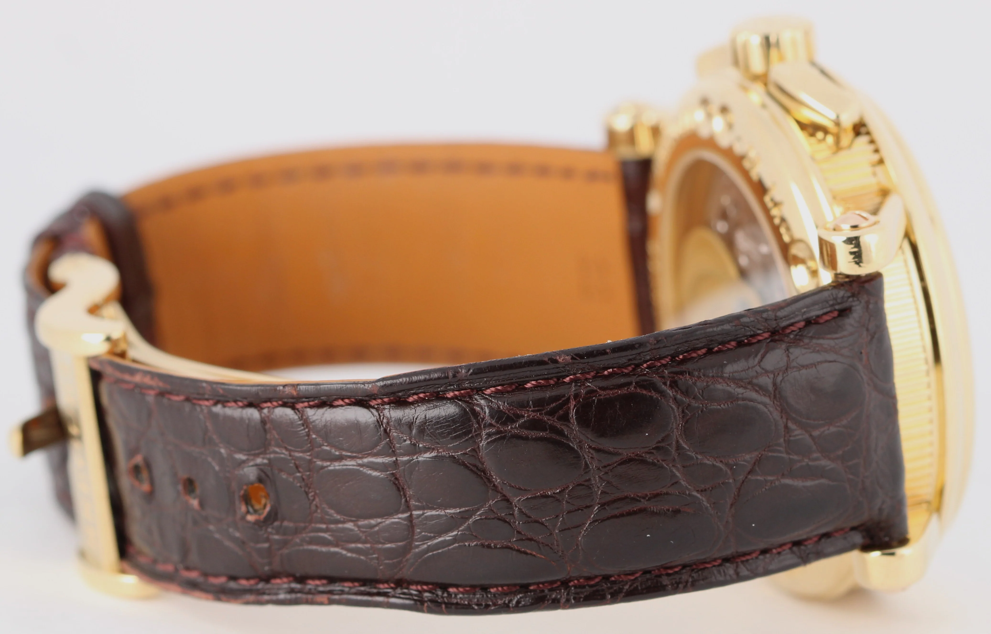 Breguet Horloger de la Marine 18k Yellow Gold Silver 42mm 5827BA Watch - Image 8