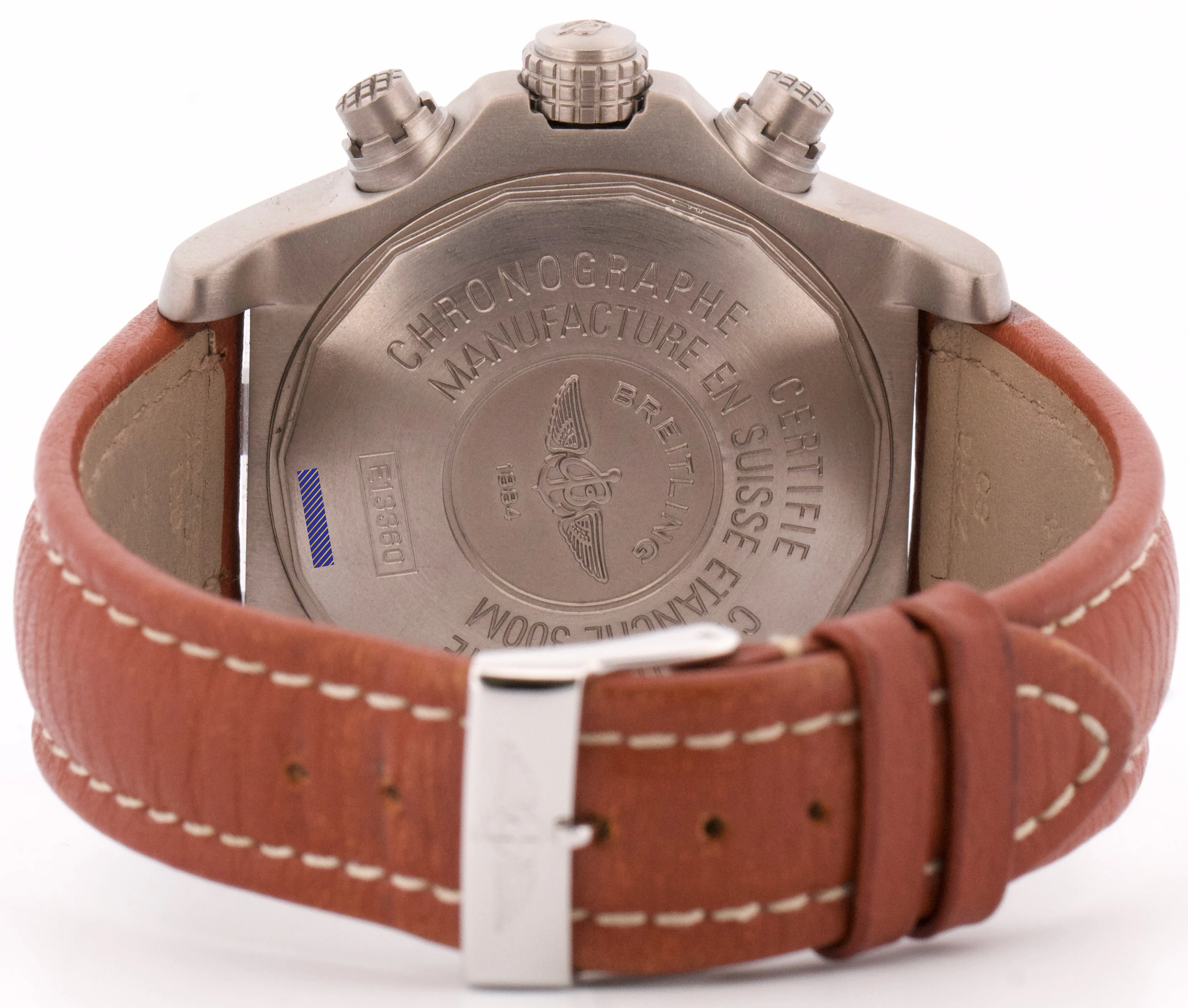 Breitling Avenger Chronograph Titanium 44mm WHITE DIAMOND Automatic E13360 BOX - Image 7