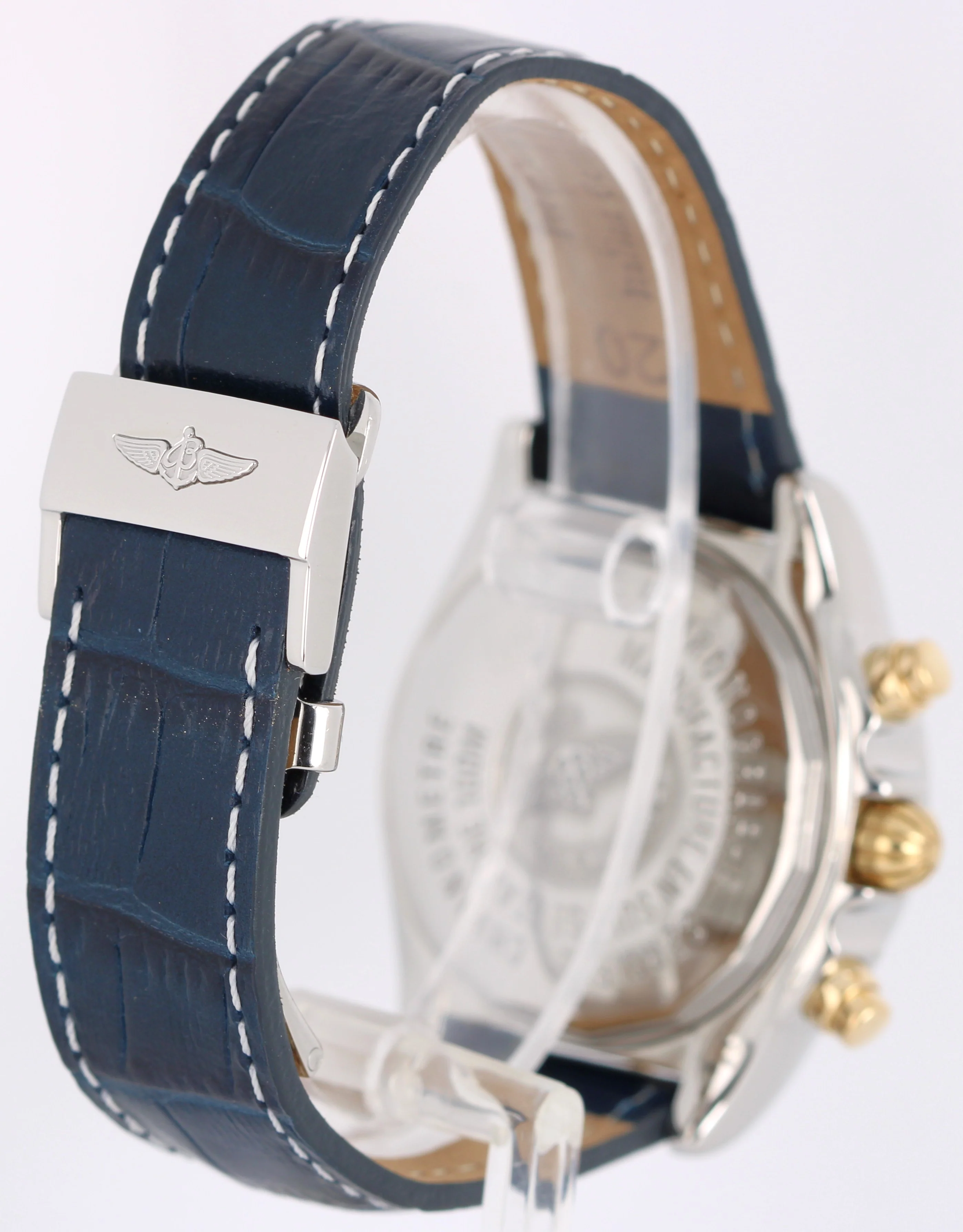 Breitling Chrono Cockpit Two-Tone 18k Gold Steel Blue Roman 39mm B13357 Watch - Image 5