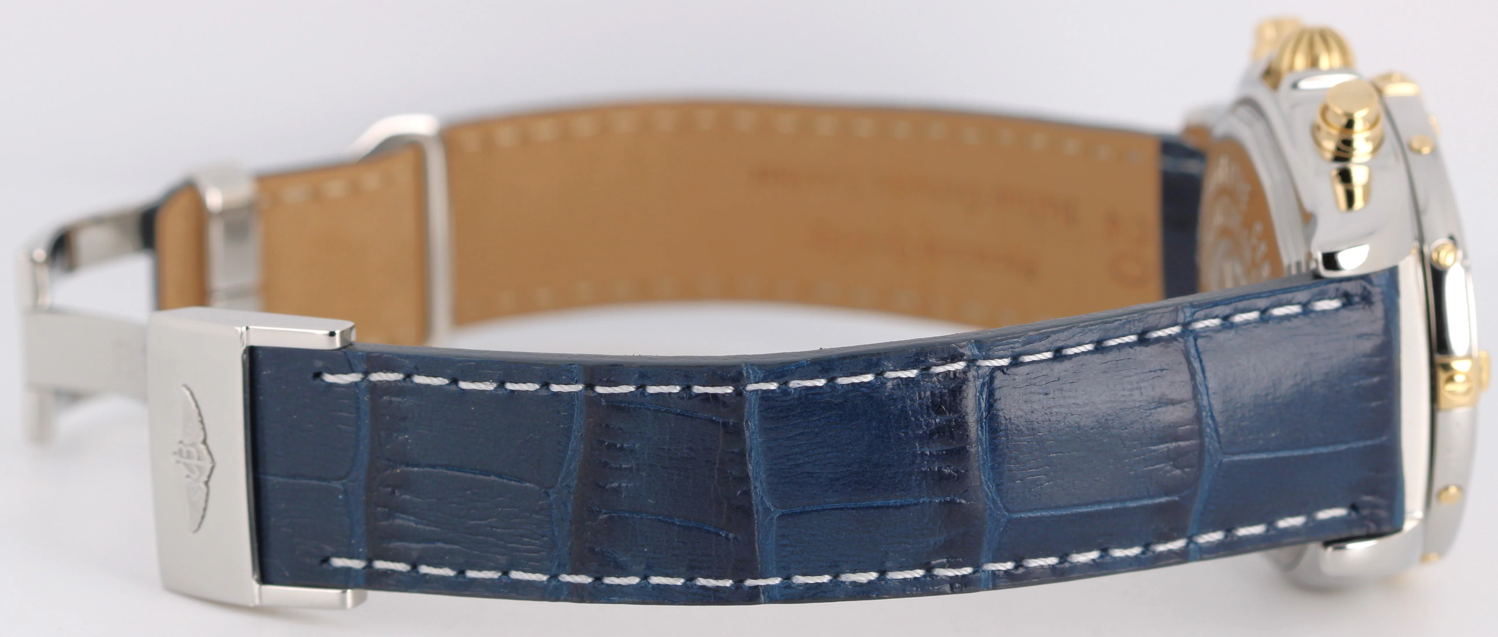 Breitling Chrono Cockpit Two-Tone 18k Gold Steel Blue Roman 39mm B13357 Watch - Image 8