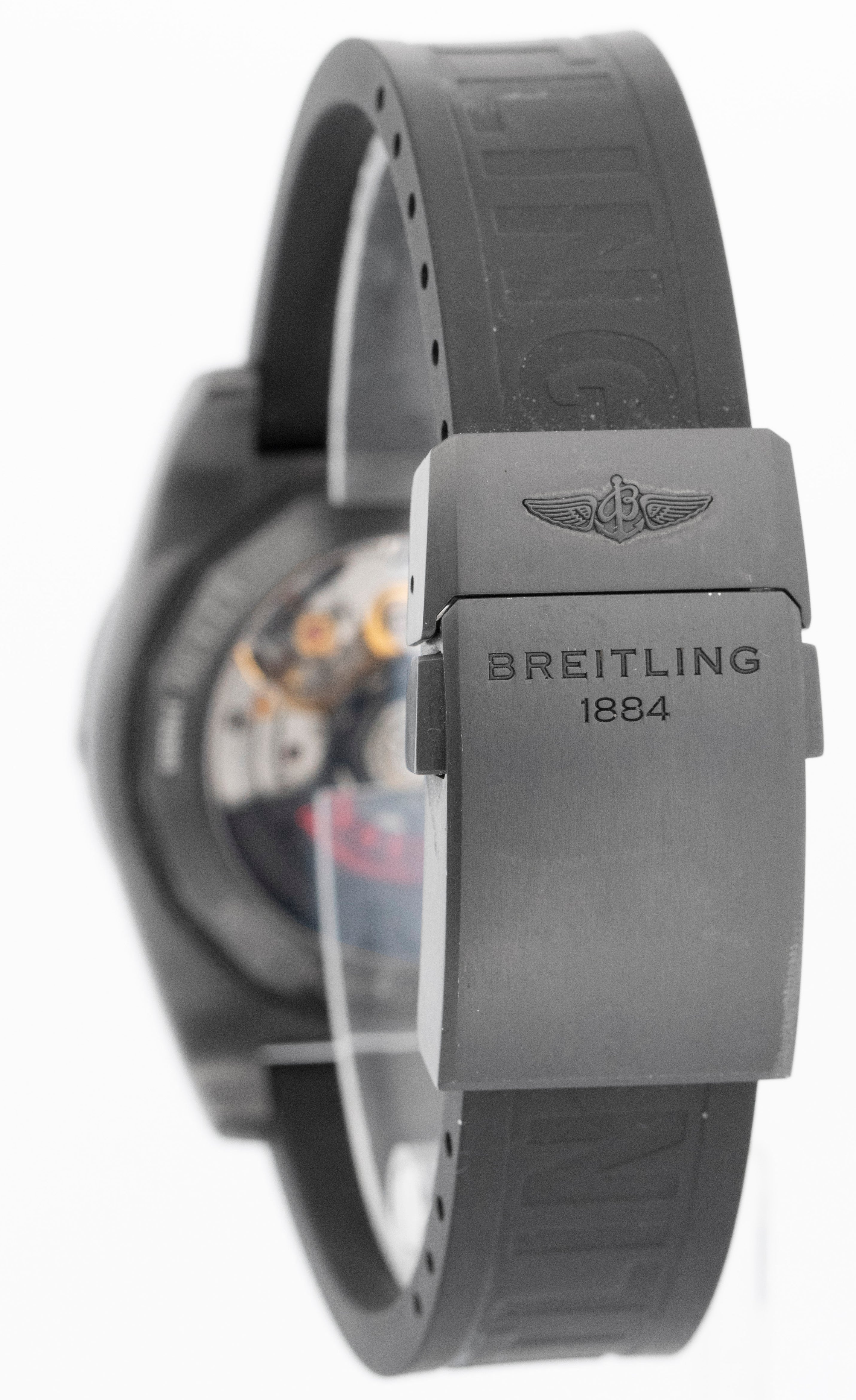Breitling Chronomat Carbon Blacksteel PVD RED Chronograph 44mm Watch MB0141 - Image 7