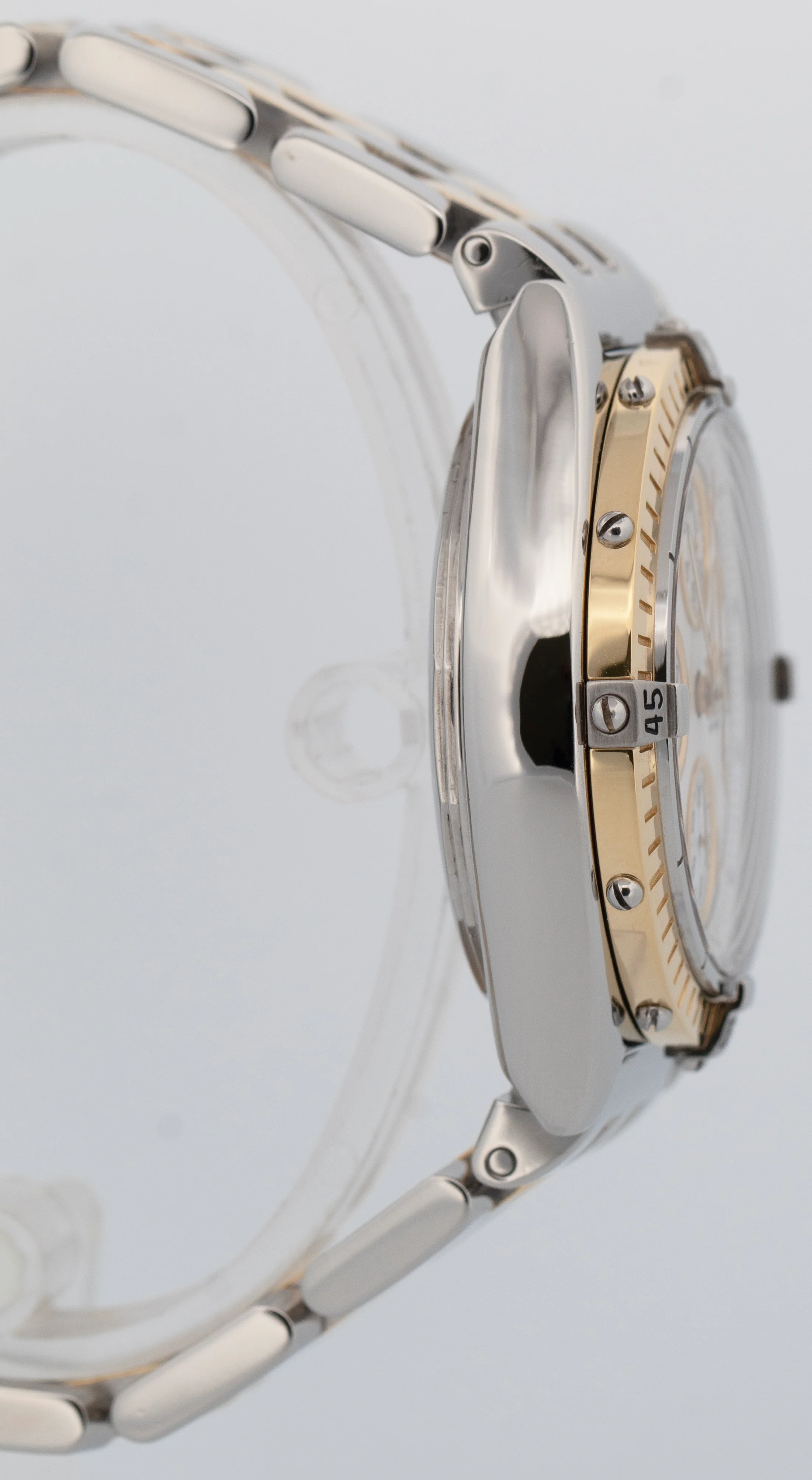 Breitling Chronomat 40mm Two-Tone Yellow Gold Stainless Steel Watch D13350 - Image 3