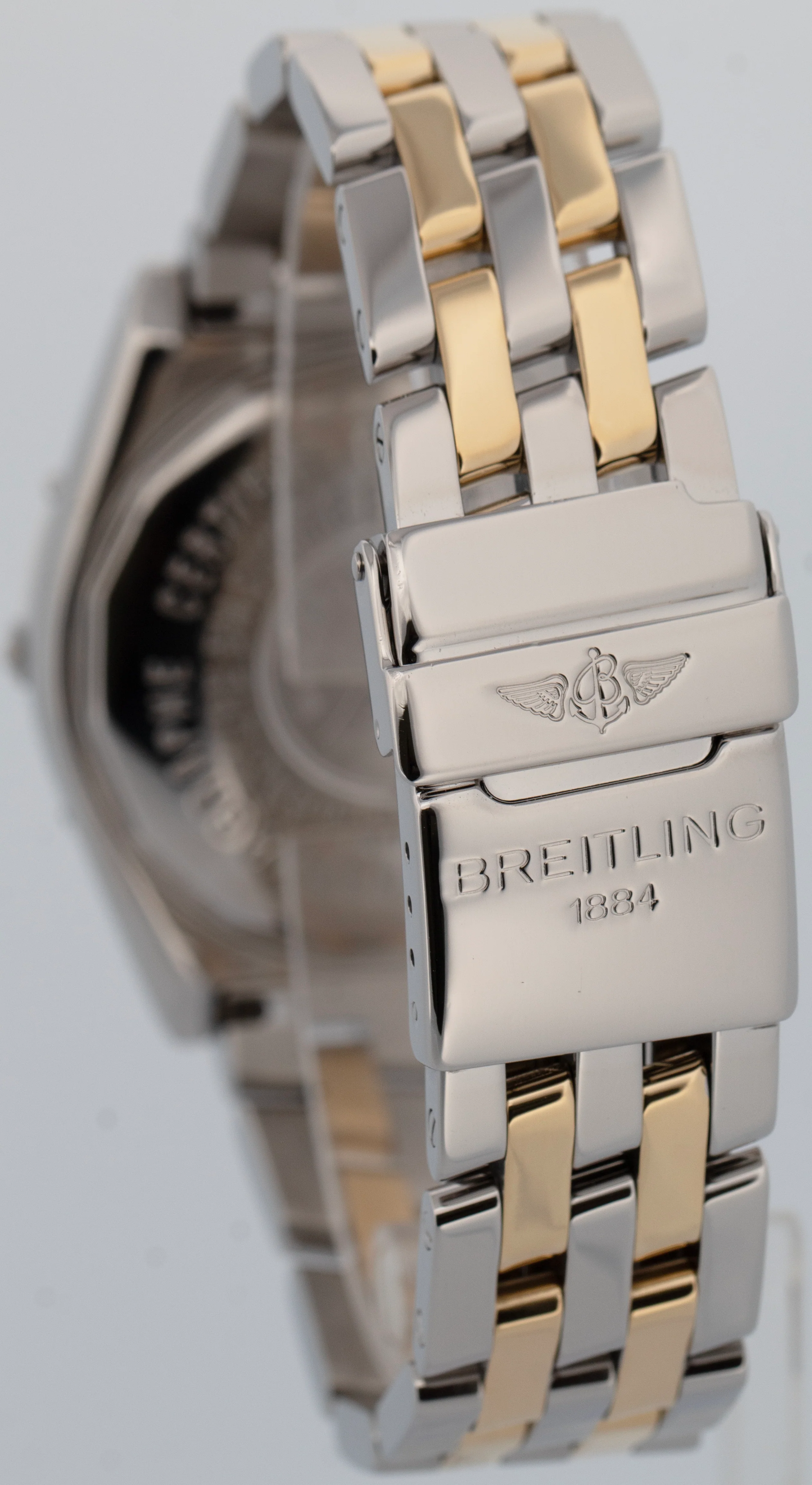 Breitling Chronomat 40mm Two-Tone Yellow Gold Stainless Steel Watch D13350 - Image 4