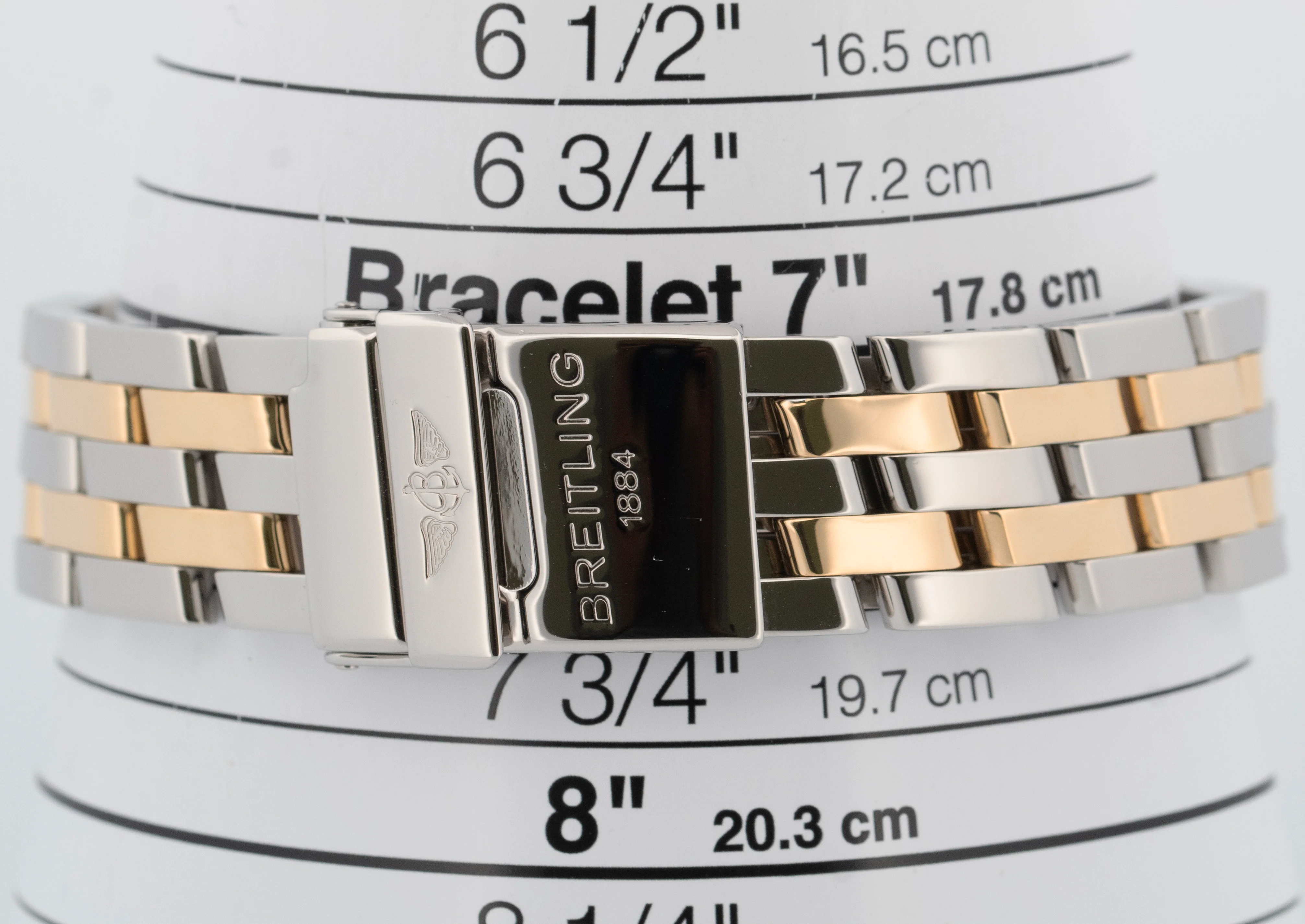 Breitling Chronomat 40mm Two-Tone Yellow Gold Stainless Steel Watch D13350 - Image 8