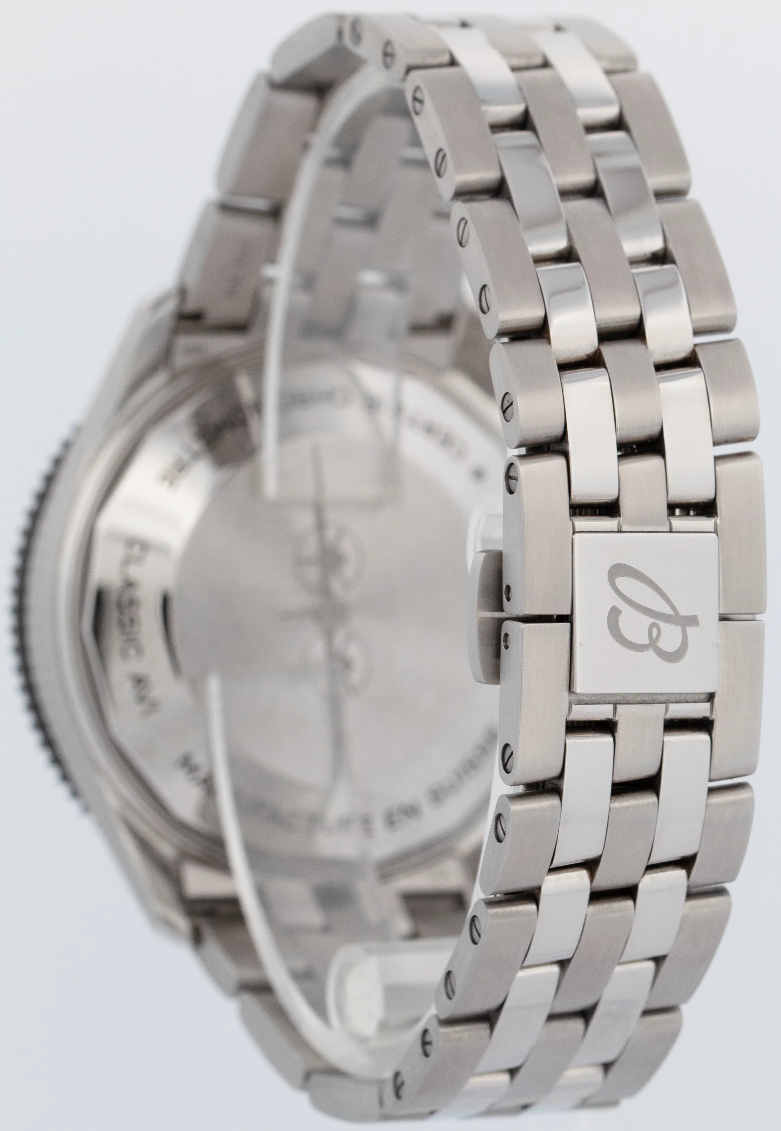Breitling Classic AVI Chronograph 42mm Stainless Steel Black Watch Y23380 BOX - Image 5