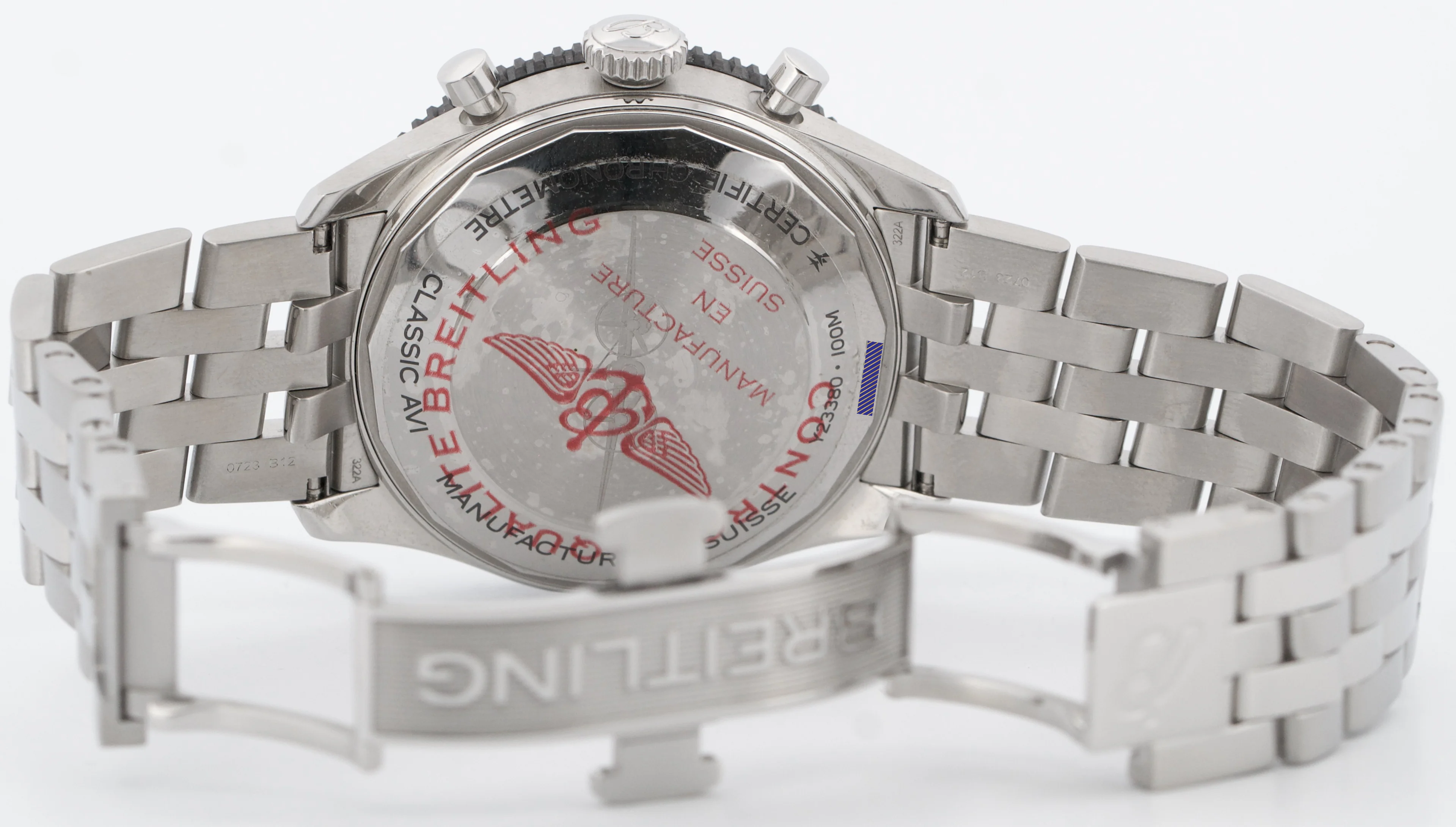 Breitling Classic AVI Chronograph MOSQUITO 42mm Stainless Steel Black Y23380 - Image 10