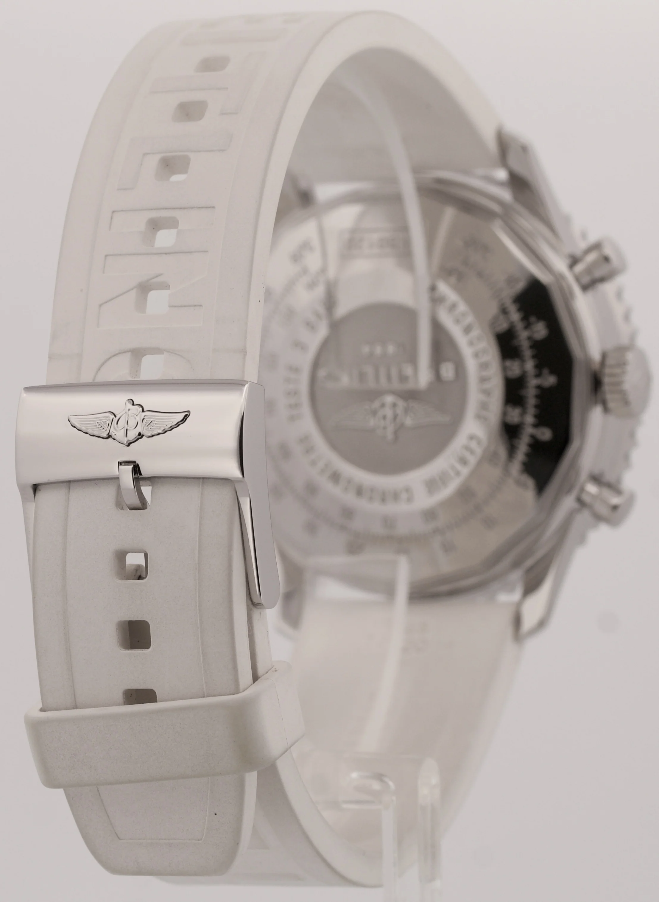 Breitling Navitimer B01 43mm Steel BLACK White Rubber Chronograph Watch AB0120 - Image 6