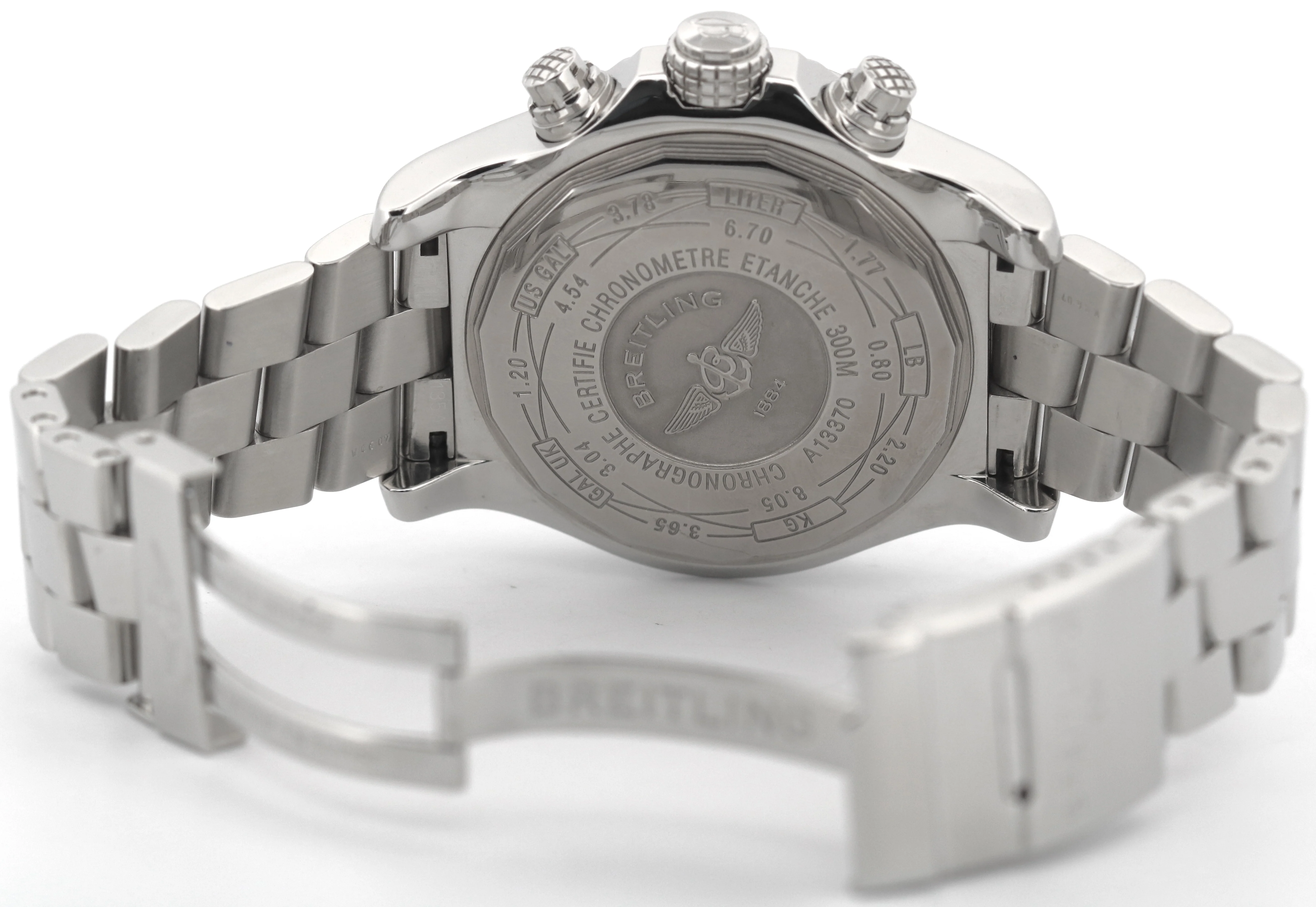 Breitling Super Avenger Chronograph MOTHER OF PEARL DIAMOND 48mm Steel A13370 - Image 8
