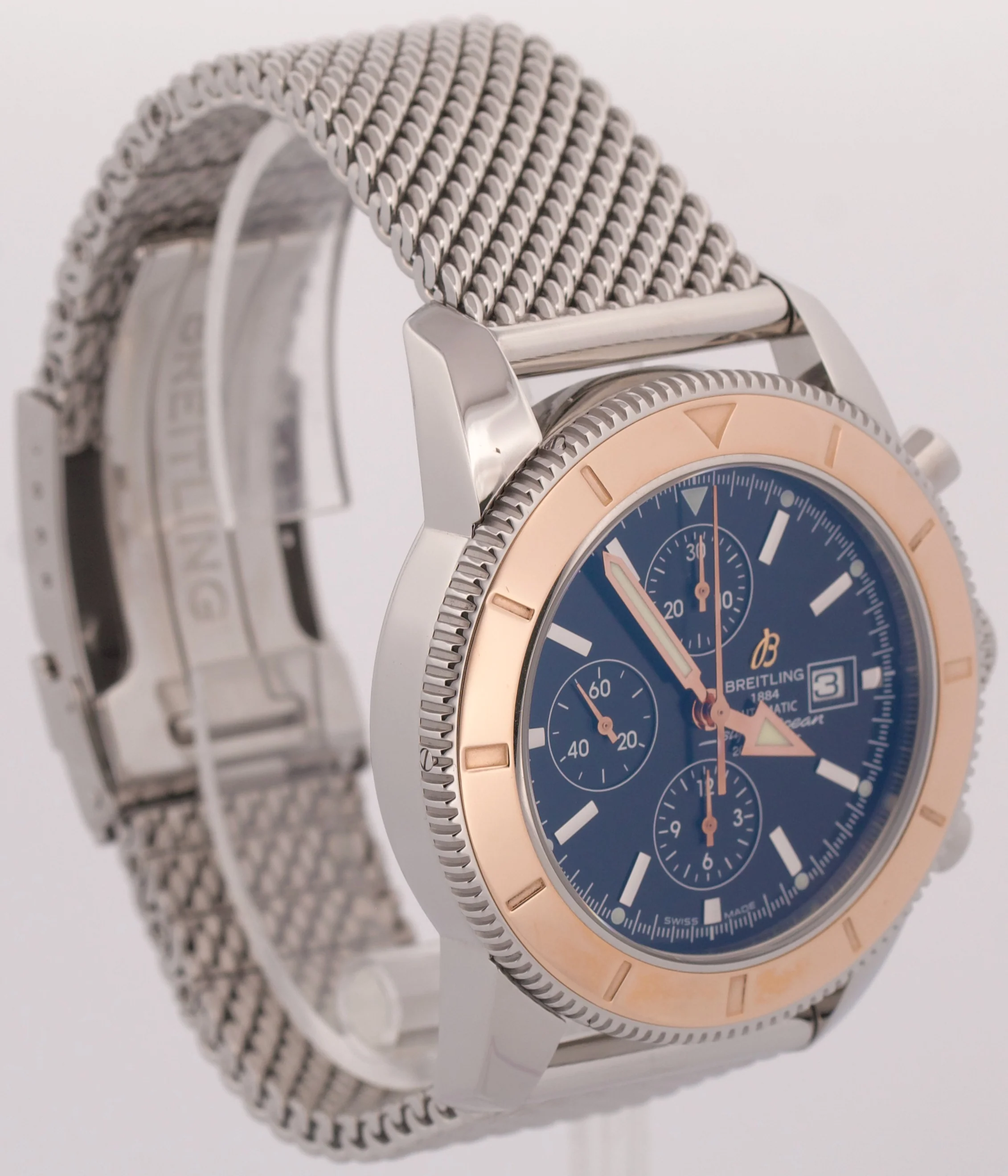 Breitling Superocean 46 Stainless Steel 18K Rose Gold 46mm U13320 Automatic BOX - Image 4