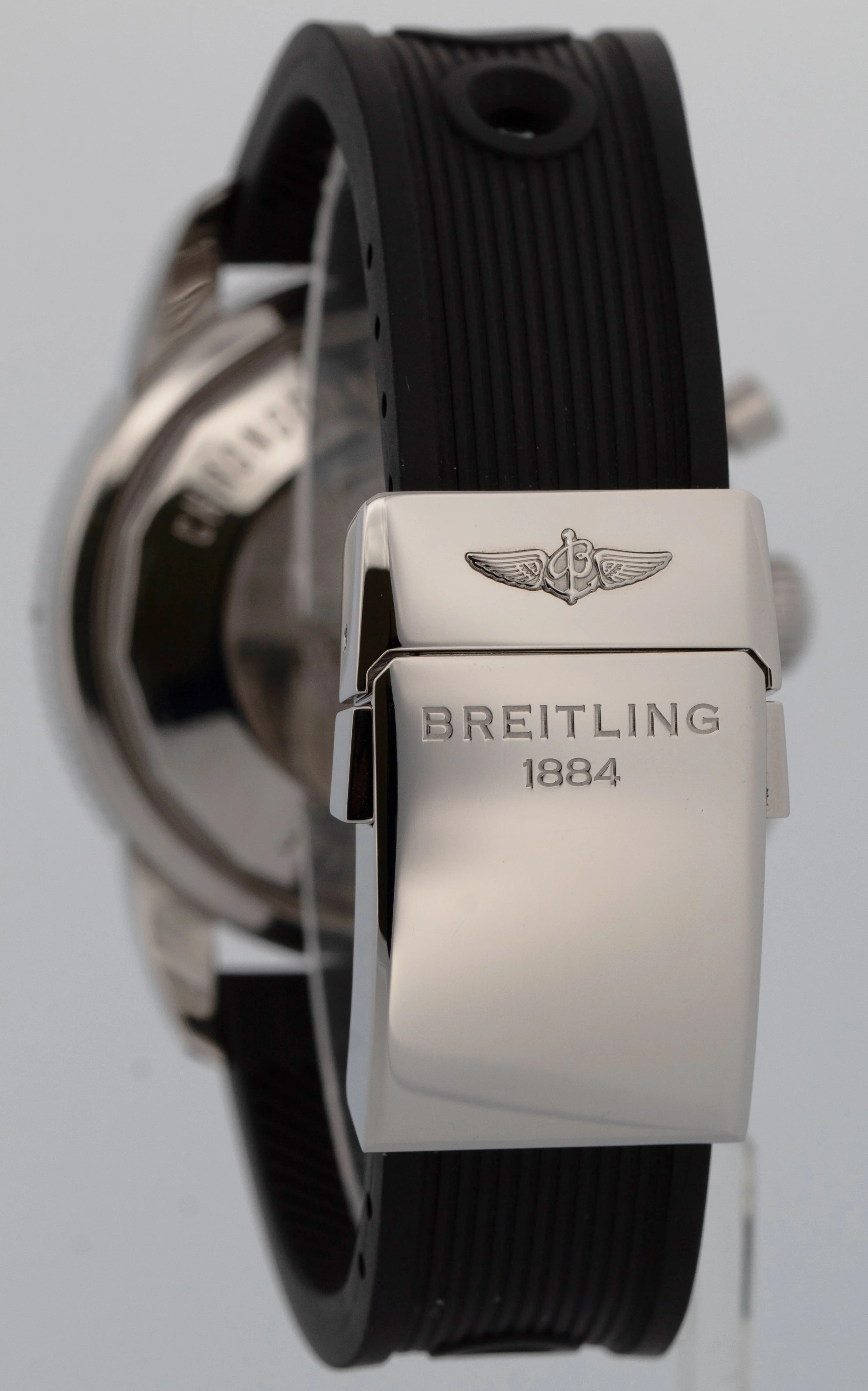Breitling Superocean 46mm Stainless Steel 18K Rose Gold U13320 Rubber Watch BOX - Image 5