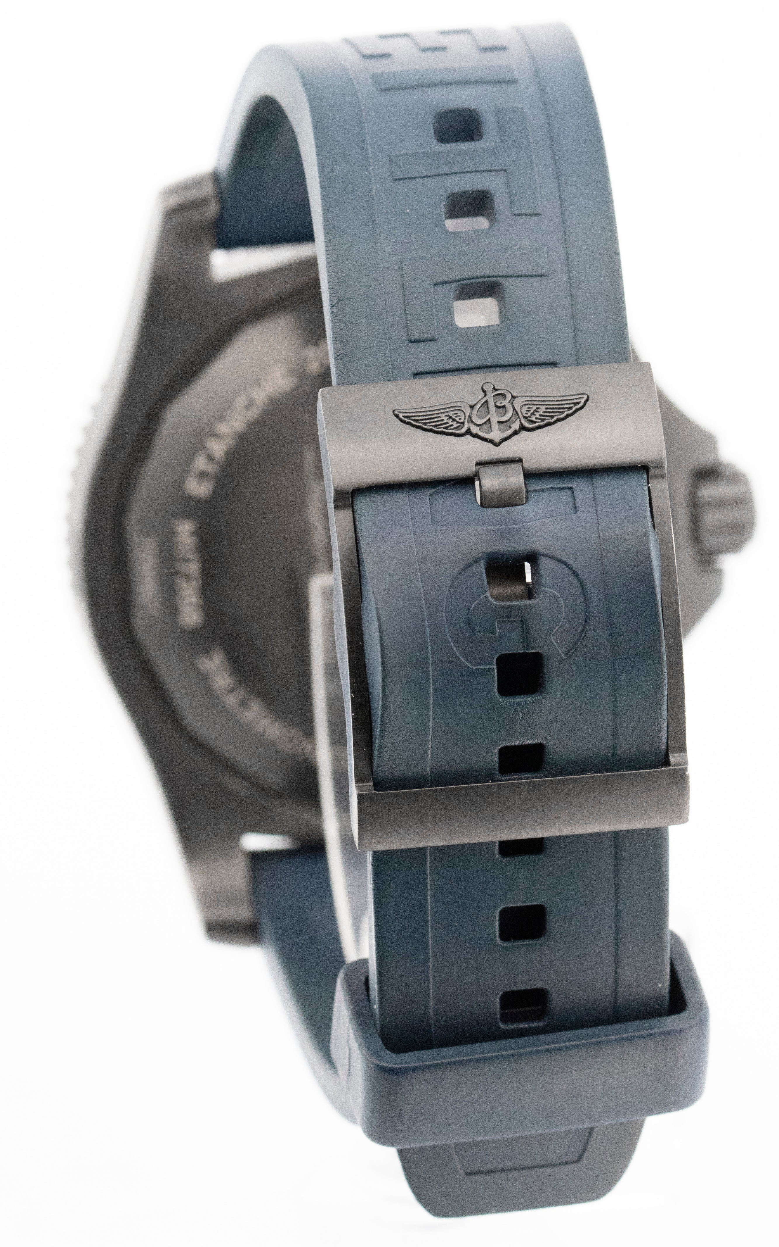 Breitling Superocean Automatic 46mm DLC Stainless Steel Blue M17368 Watch BOX - Image 7