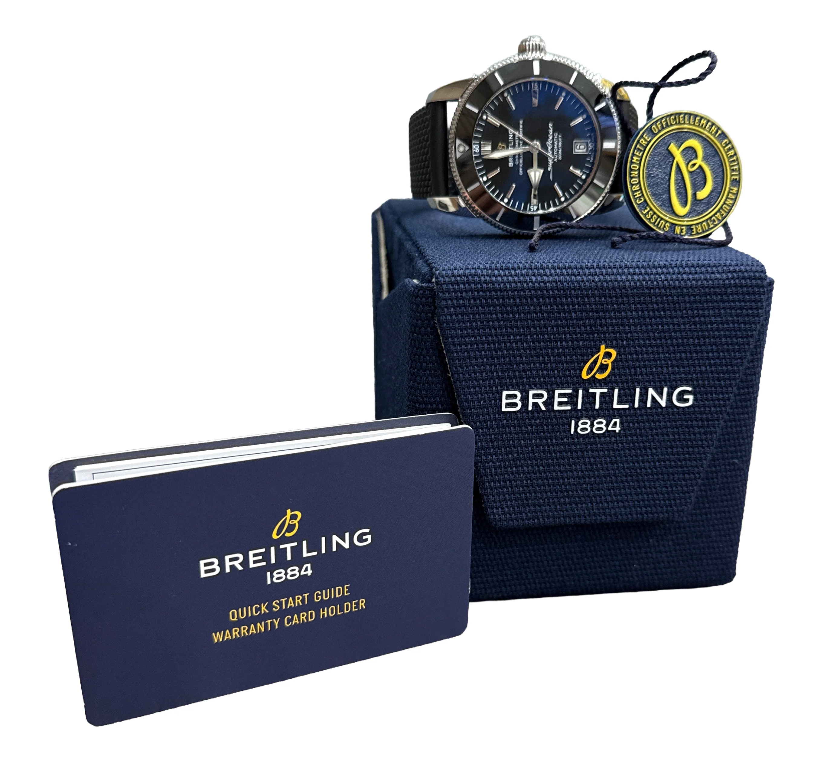 Breitling Superocean Heritage B20 BLACK Stainless Steel 42mm Watch AB2010 BOX - Image 2