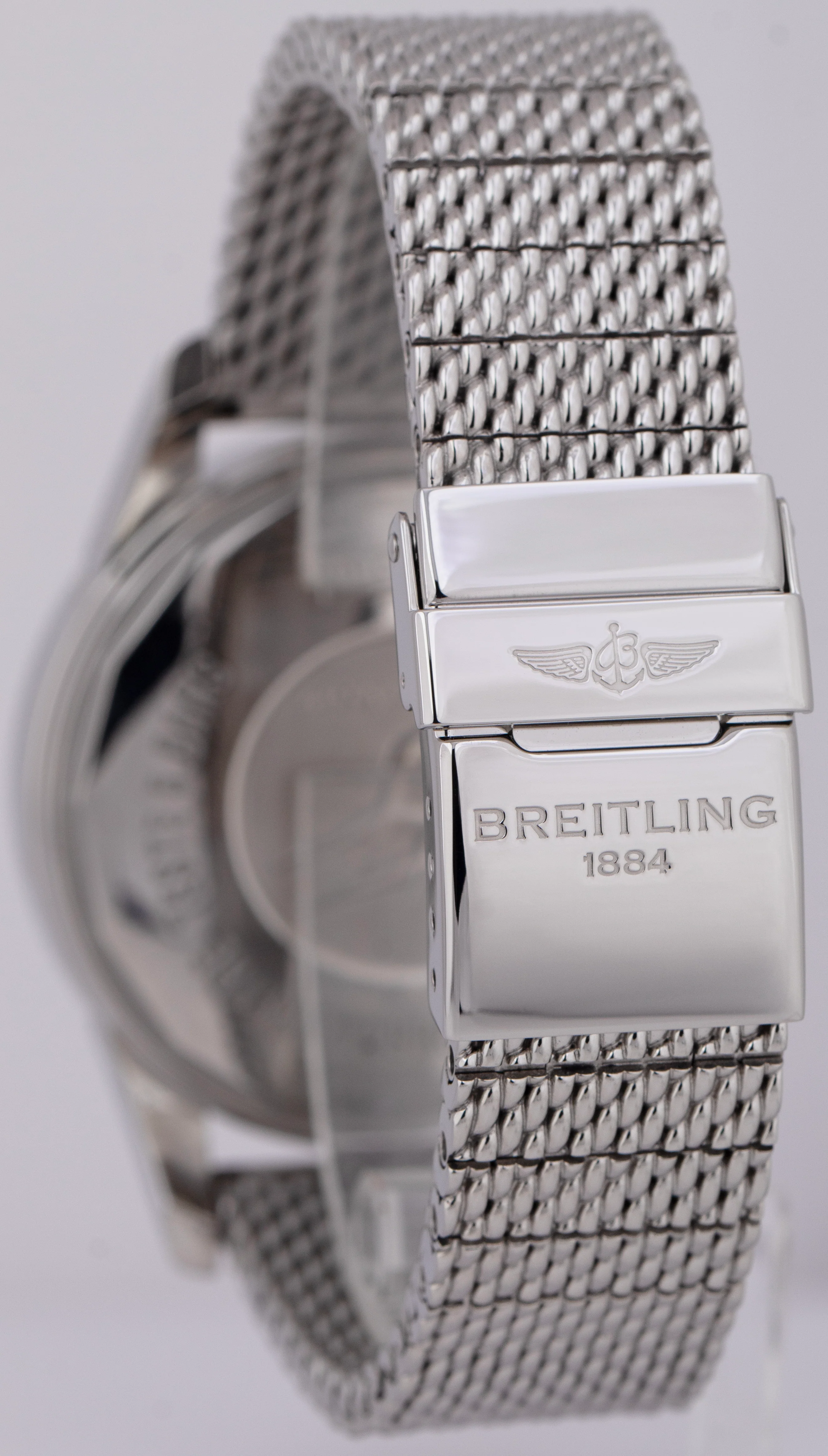 Breitling Transocean Chronograph 1461 Moonphase Steel 43mm Black Watch A19310 - Image 4