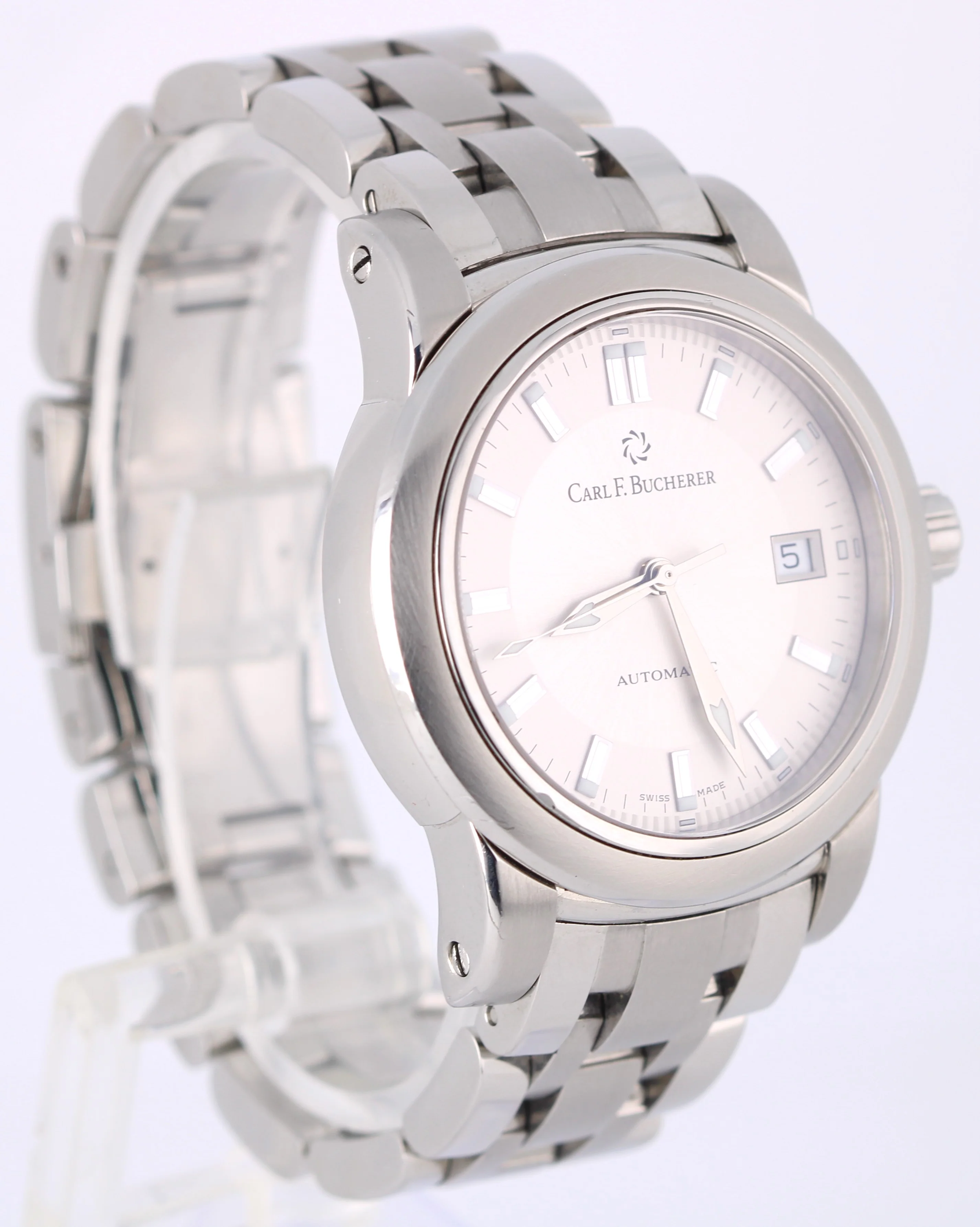 Carl F. Bucherer Patravi Stainless Steel Silver 38mm 10617.08A Automatic Watch - Image 4