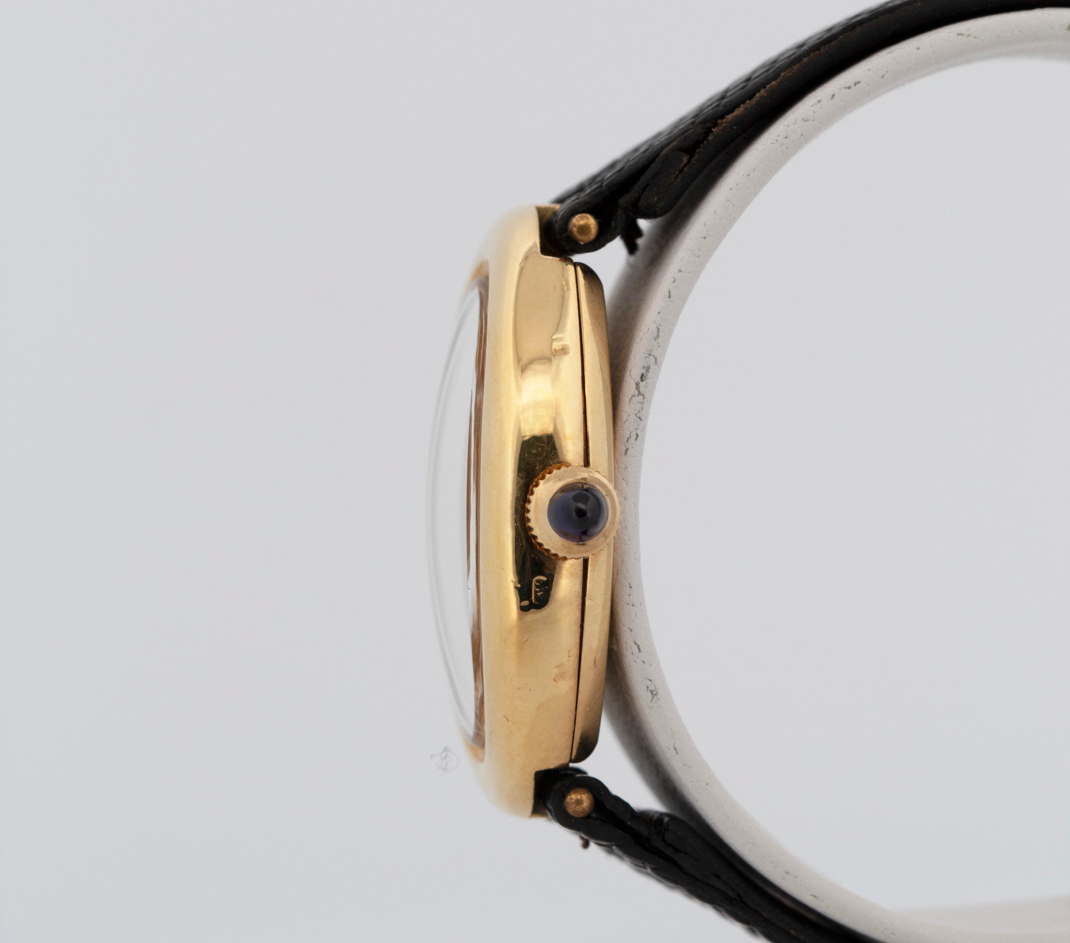 Cartier Baignoire 18K Yellow Gold 22mm White Roman Manual Watch 7743-1 - Image 3