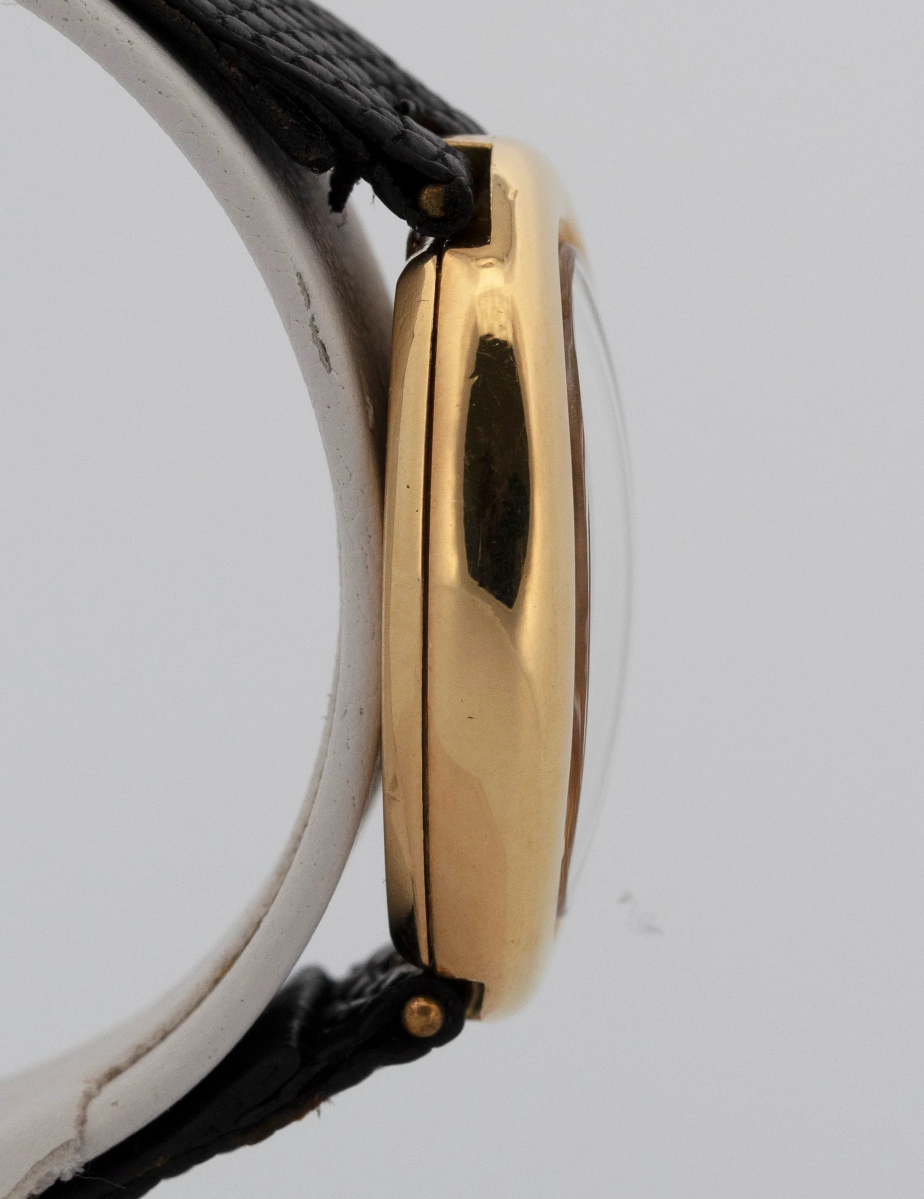 Cartier Baignoire 18K Yellow Gold 22mm White Roman Manual Watch 7743-1 - Image 4