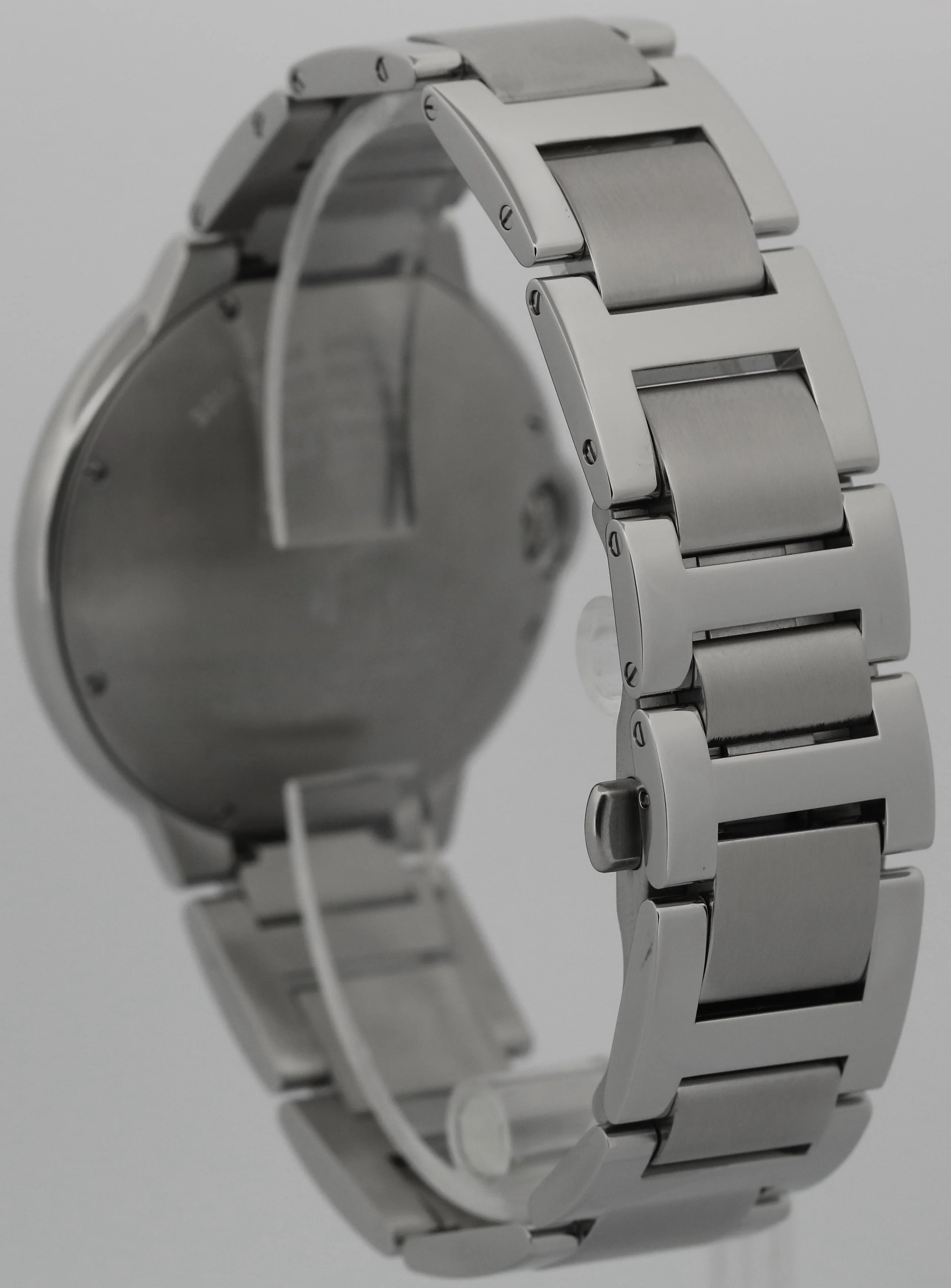 Cartier Ballon Bleu 42mm W69012Z4 SILVER GUILLOCHE Stainless Roman 3765 Watch - Image 5