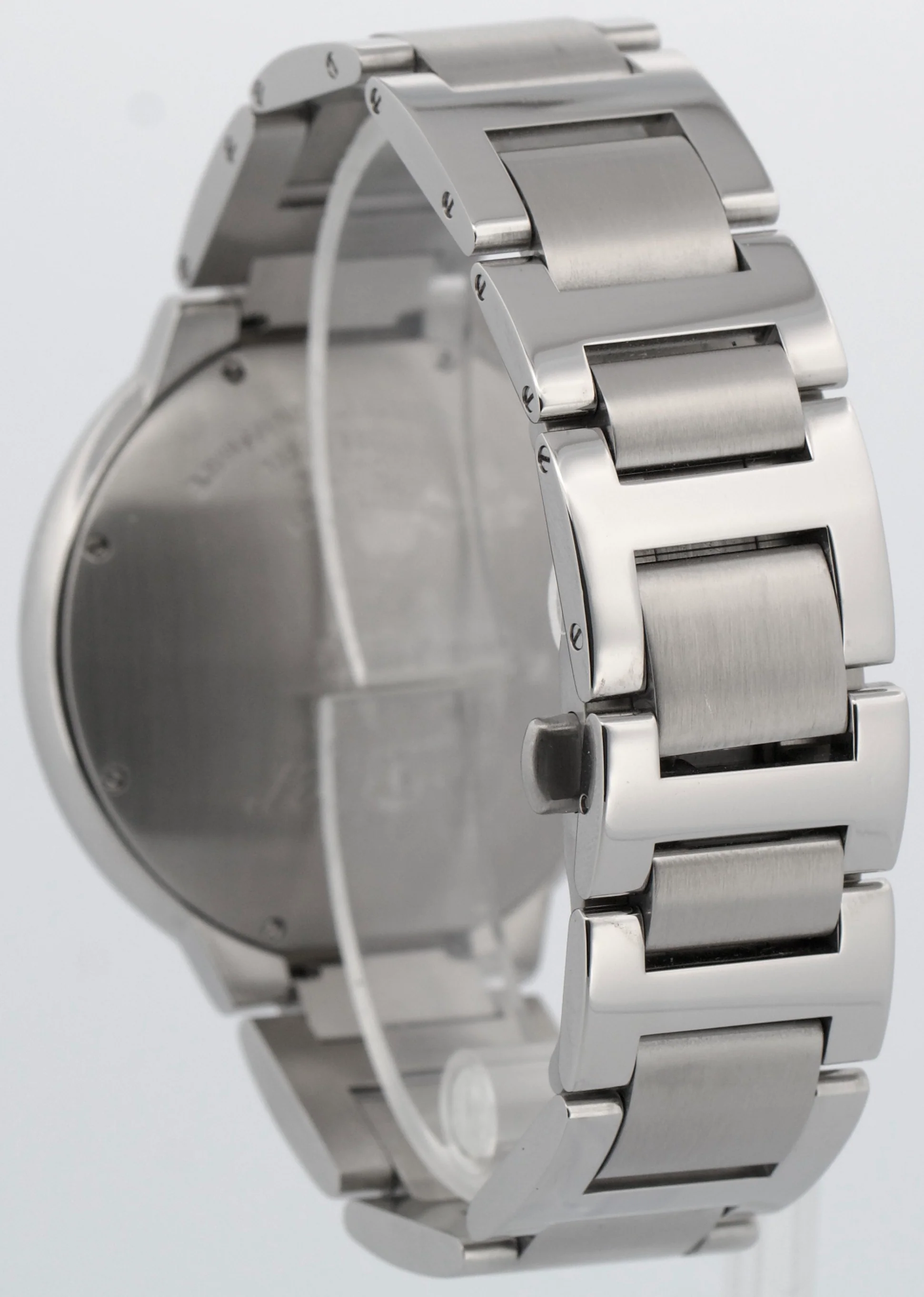 Cartier Ballon Bleu Stainless Steel PAVE DIAMOND Roman 42mm W69012Z4 3001 Watch - Image 5